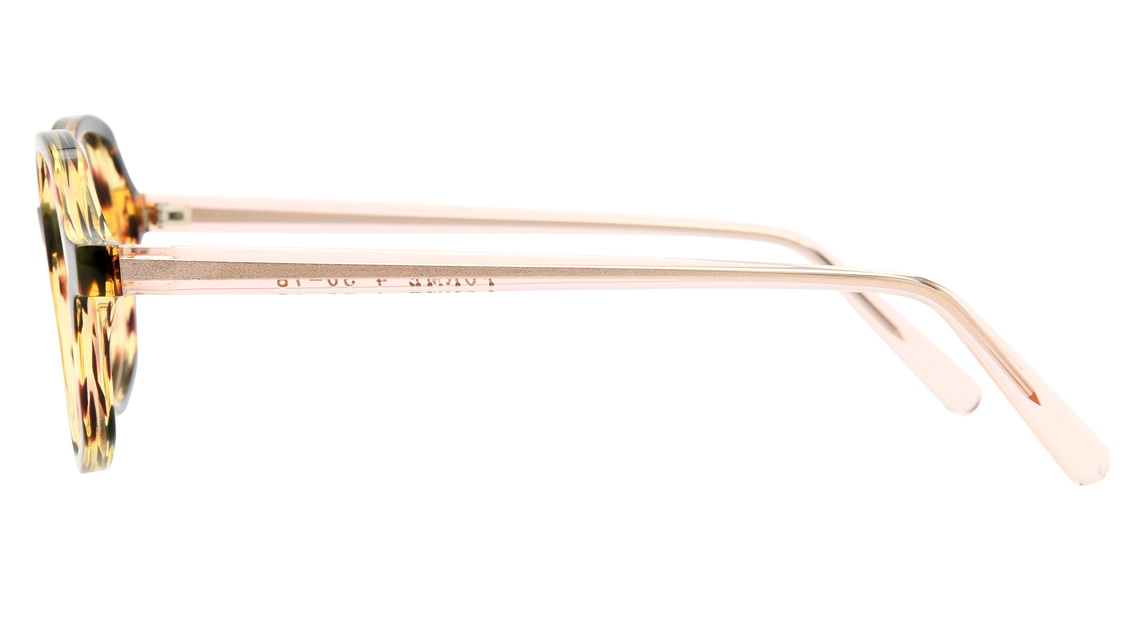 Lunettes de vue La Collection des Lunetiers Femme Ecaille Carré ELSA Gauche
