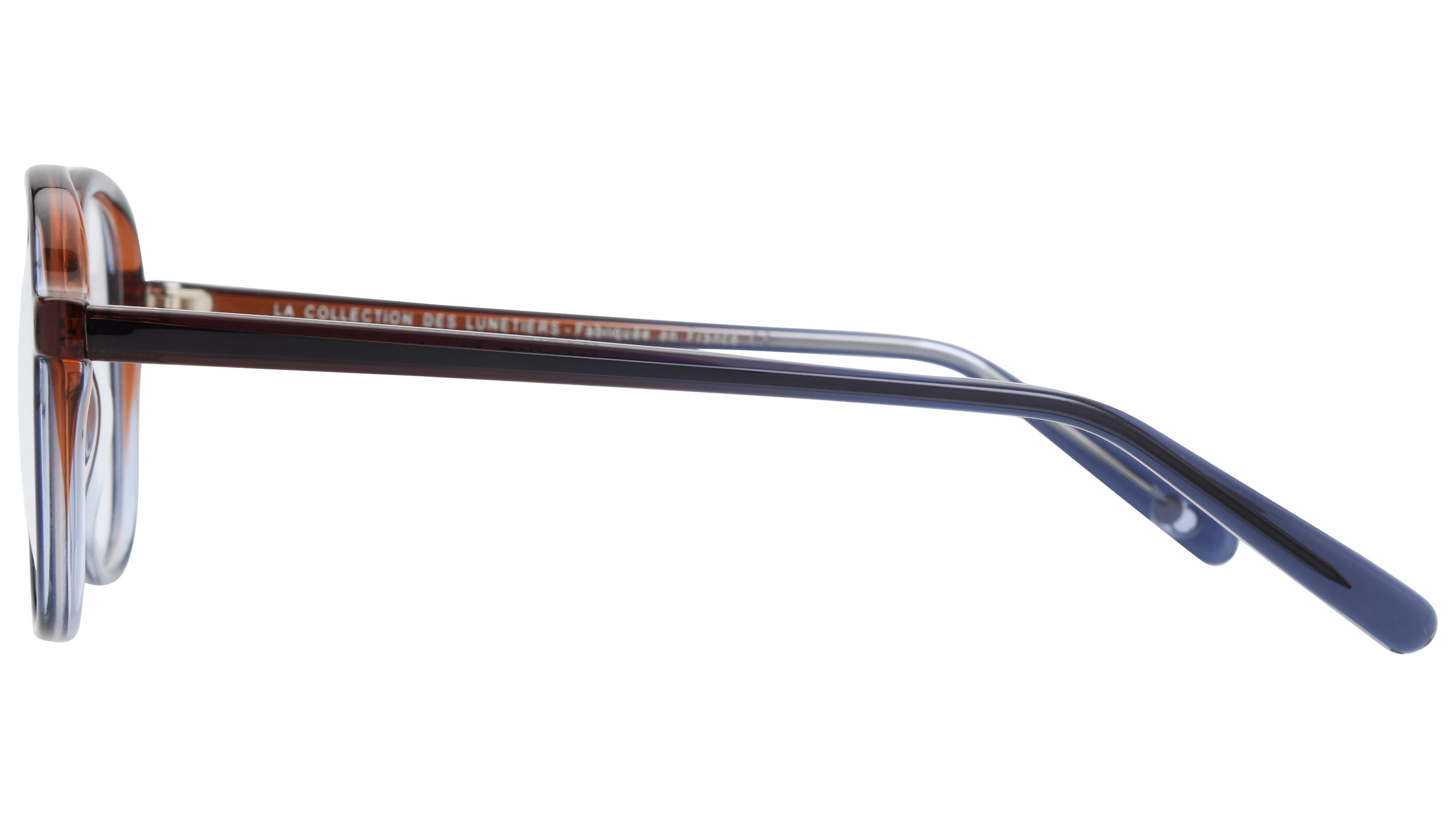 Lunettes de vue La Collection des Lunetiers Femme  Carré MAXINE	244	BRUN Gauche