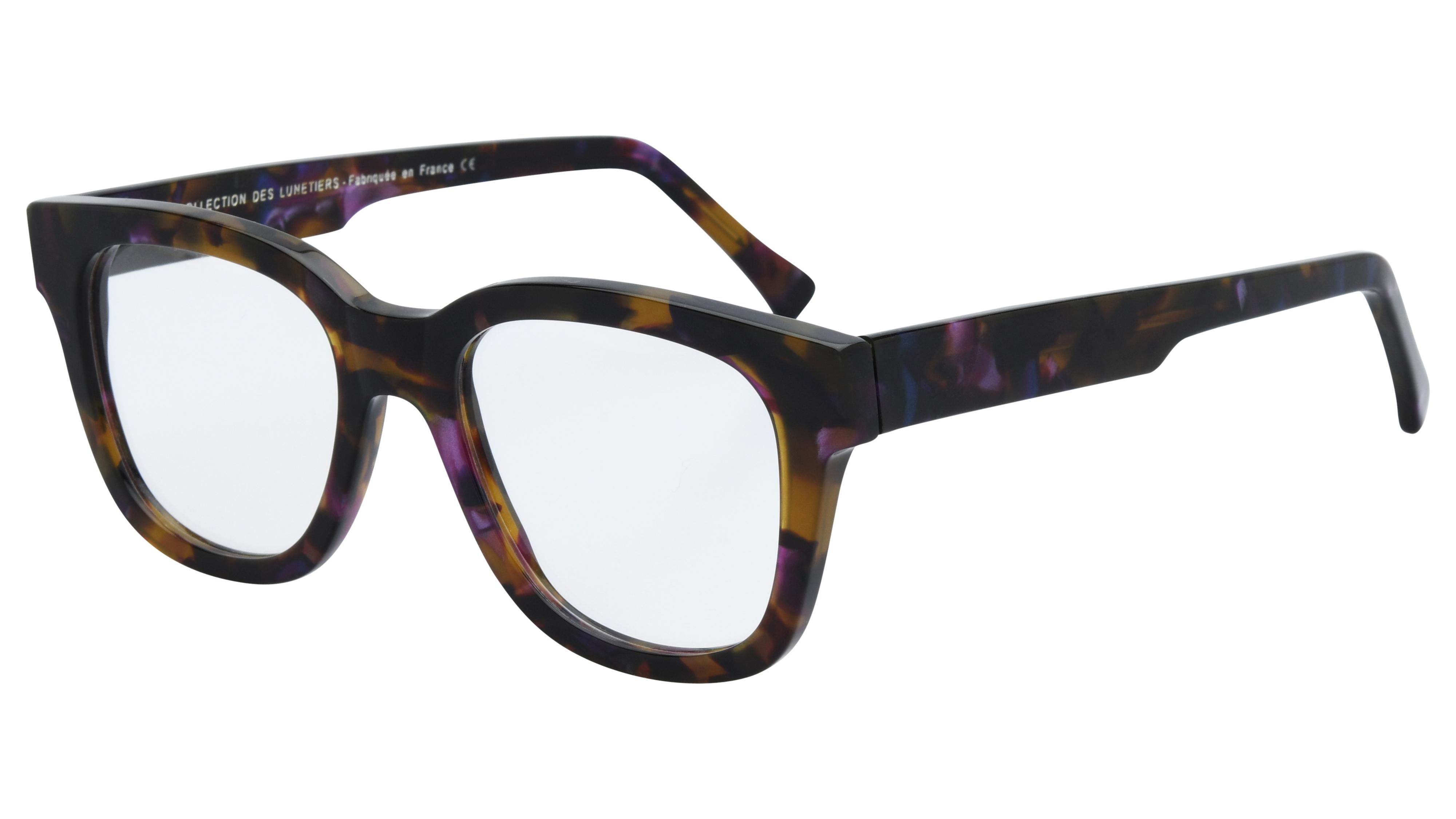 Lunettes de vue La Collection des Lunetiers Femme Ecaille Carré BLEUENN Trois-Quart