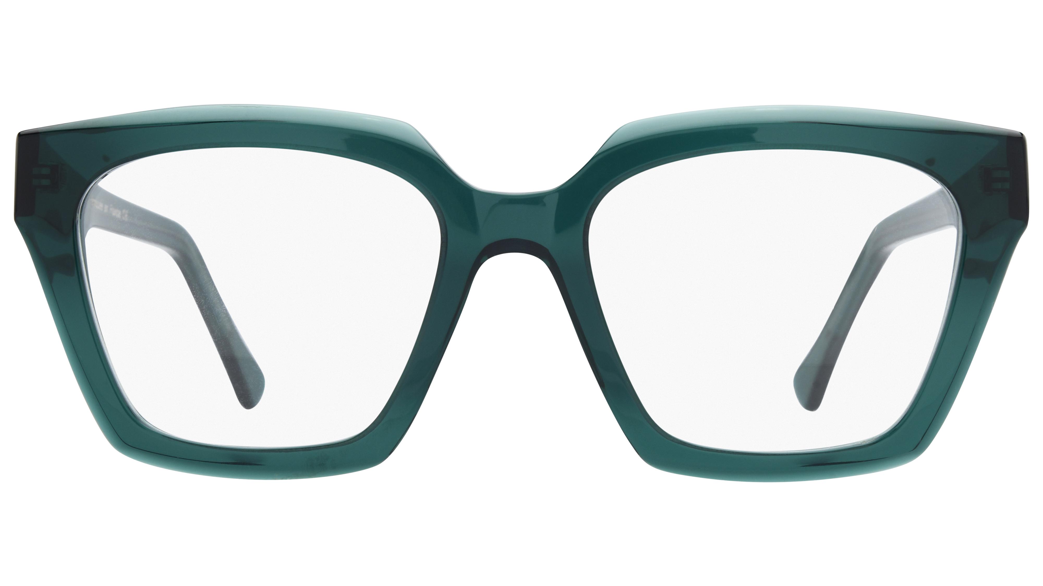 Lunettes de vue La Collection des Lunetiers Femme Vert Papillon COLETTE Face