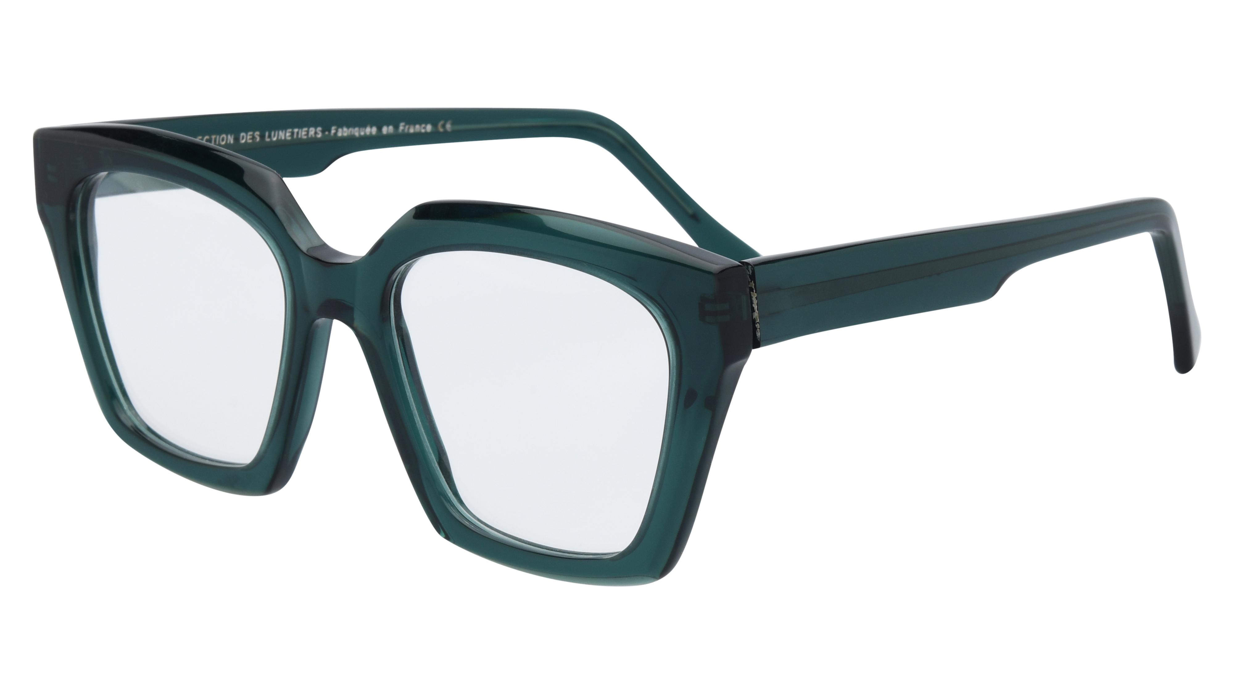 Lunettes de vue La Collection des Lunetiers Femme Vert Papillon COLETTE Trois-Quart
