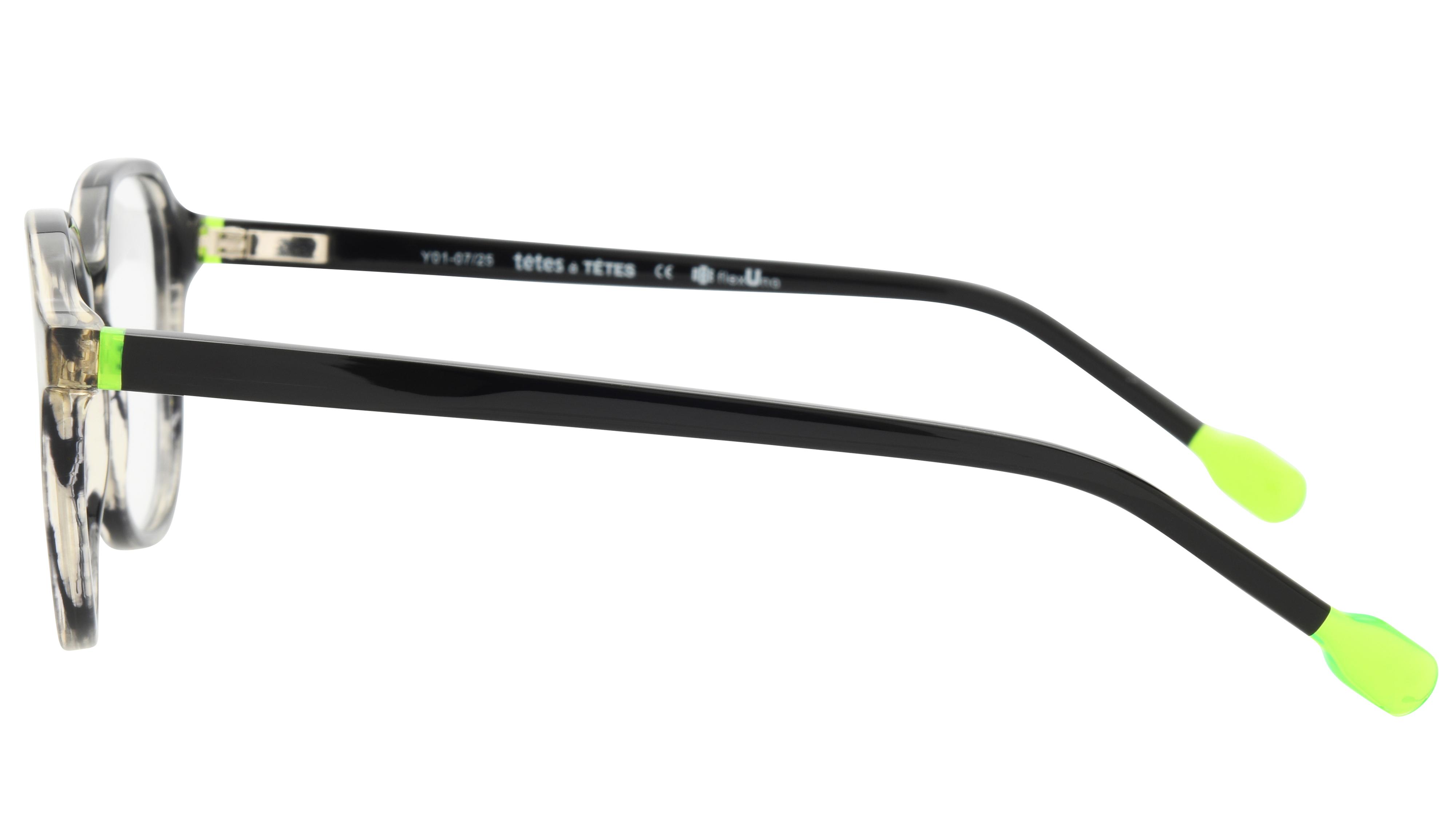 Lunettes de vue têtes à TETES Enfant Gris Carré Tat2606E+ Gauche