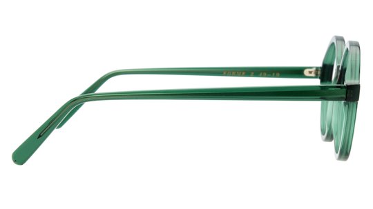 Lunettes de vue La Collection des Lunetiers Femme Vert Rond MANON Droite