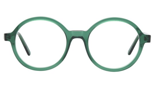 Lunettes de vue La Collection des Lunetiers Femme Vert Rond MANON Face