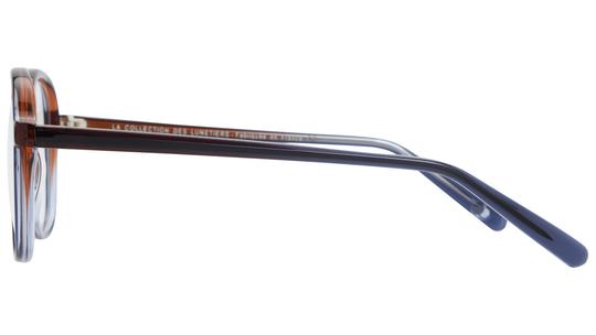 Lunettes de vue La Collection des Lunetiers Femme  Carré MAXINE	244	BRUN Gauche