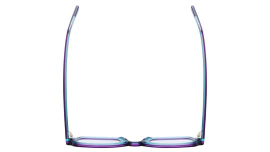 Lunettes de vue La Collection des Lunetiers Femme Violet Carré CHLOE Dessus