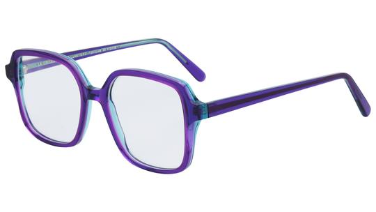 Lunettes de vue La Collection des Lunetiers Femme Violet Carré CHLOE Trois-Quart