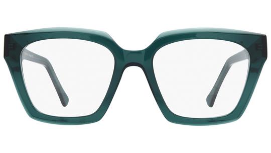 Lunettes de vue La Collection des Lunetiers Femme Vert Papillon COLETTE Face