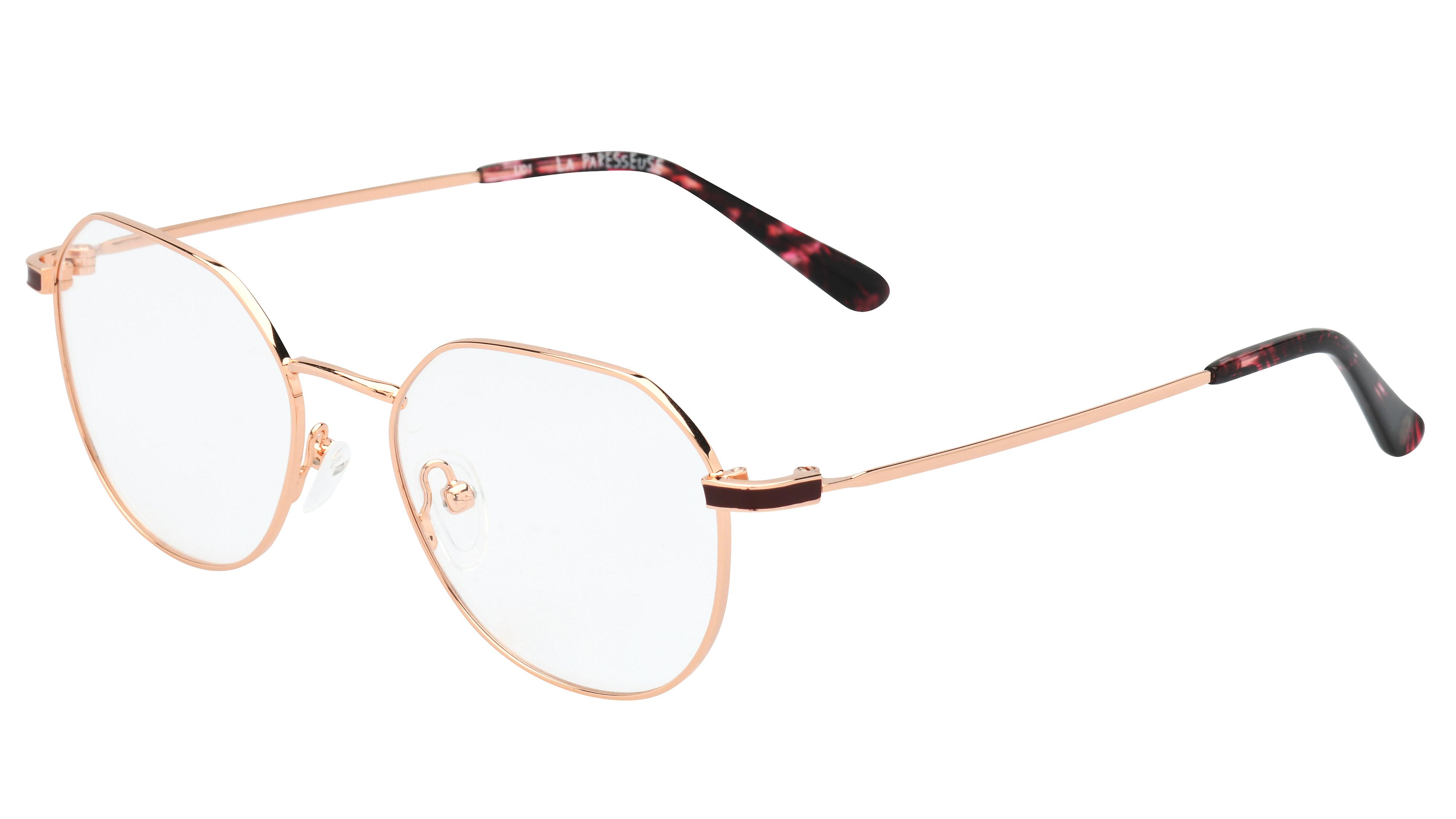 Lunettes de vue La Paresseuse Par2101 216 Or Rose Ronde Le Collectif des Lunetiers