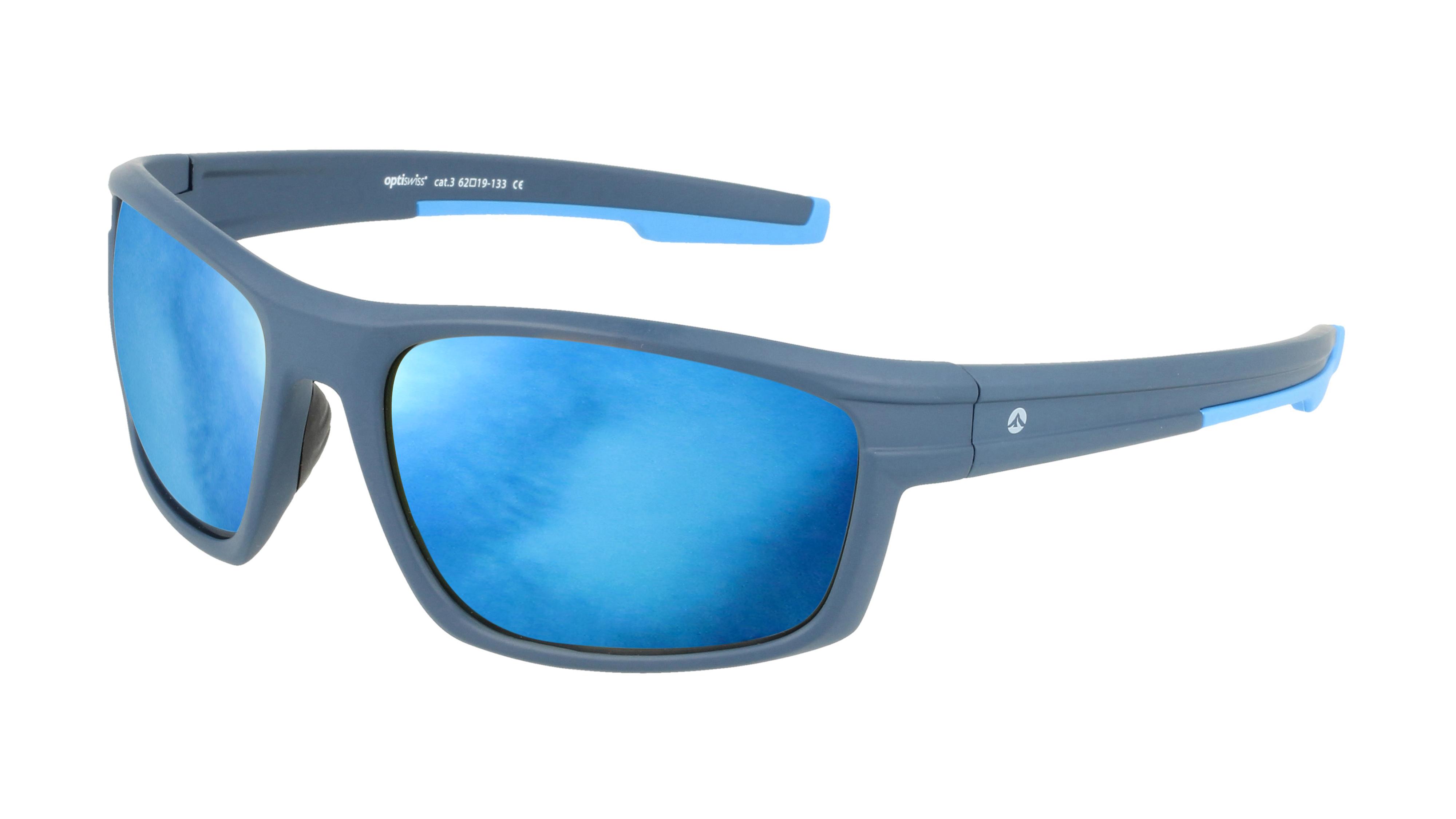 Lunettes de soleil Optiswiss Homme Bleu Rectangle Osm002 Face