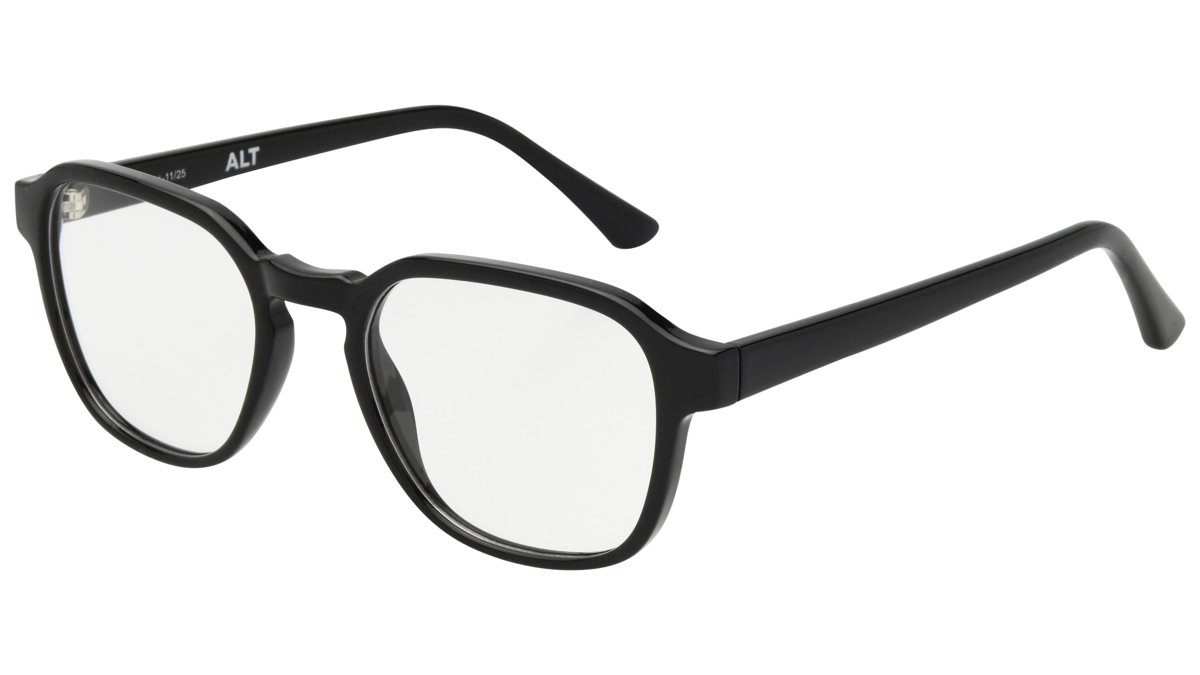 Lunettes de vue Alternance Homme Noir Rectangle alt26113 Trois-Quart