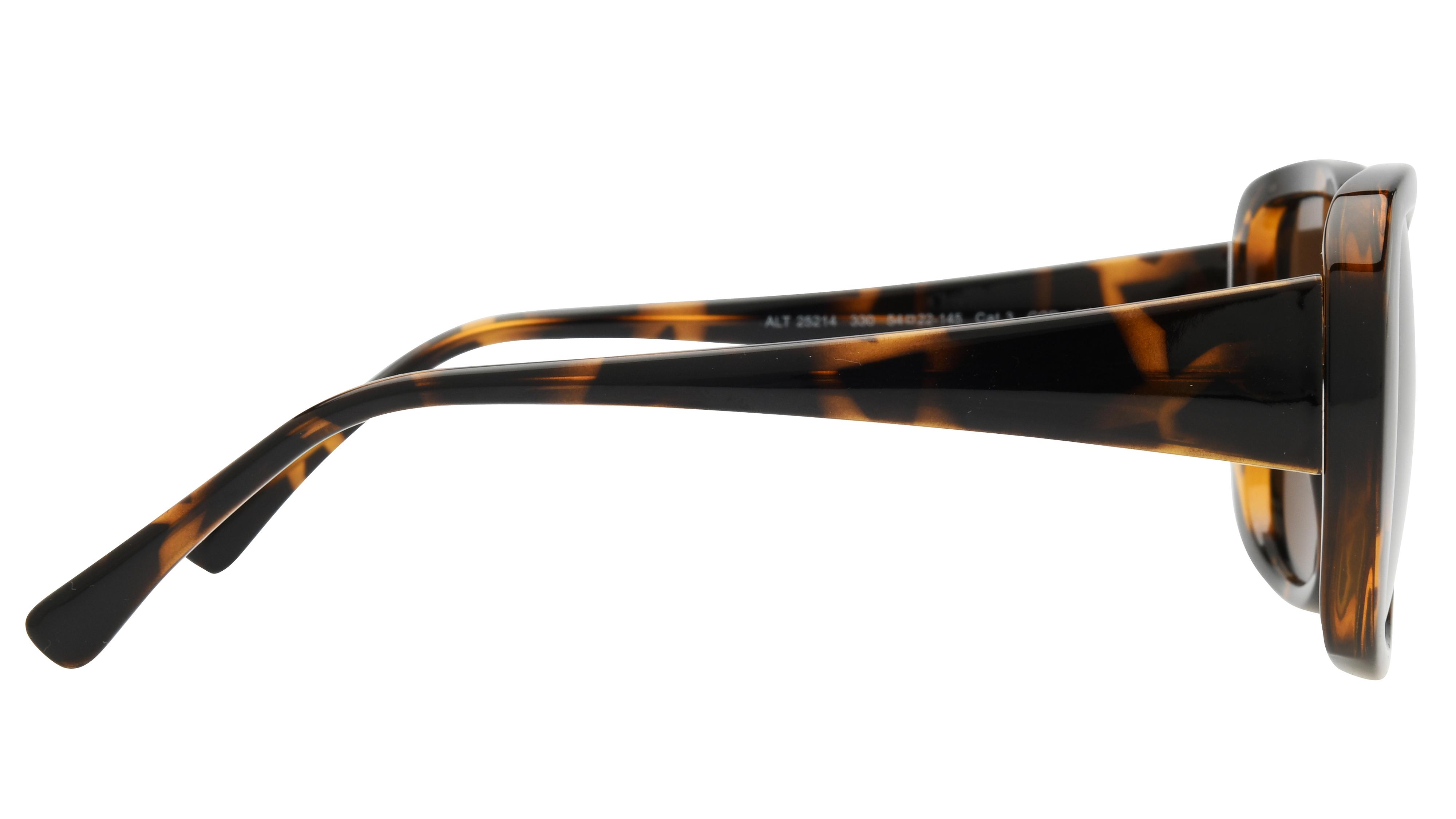 Lunettes de soleil Alternance Femme Ecaille Rectangle alt25214 Droite