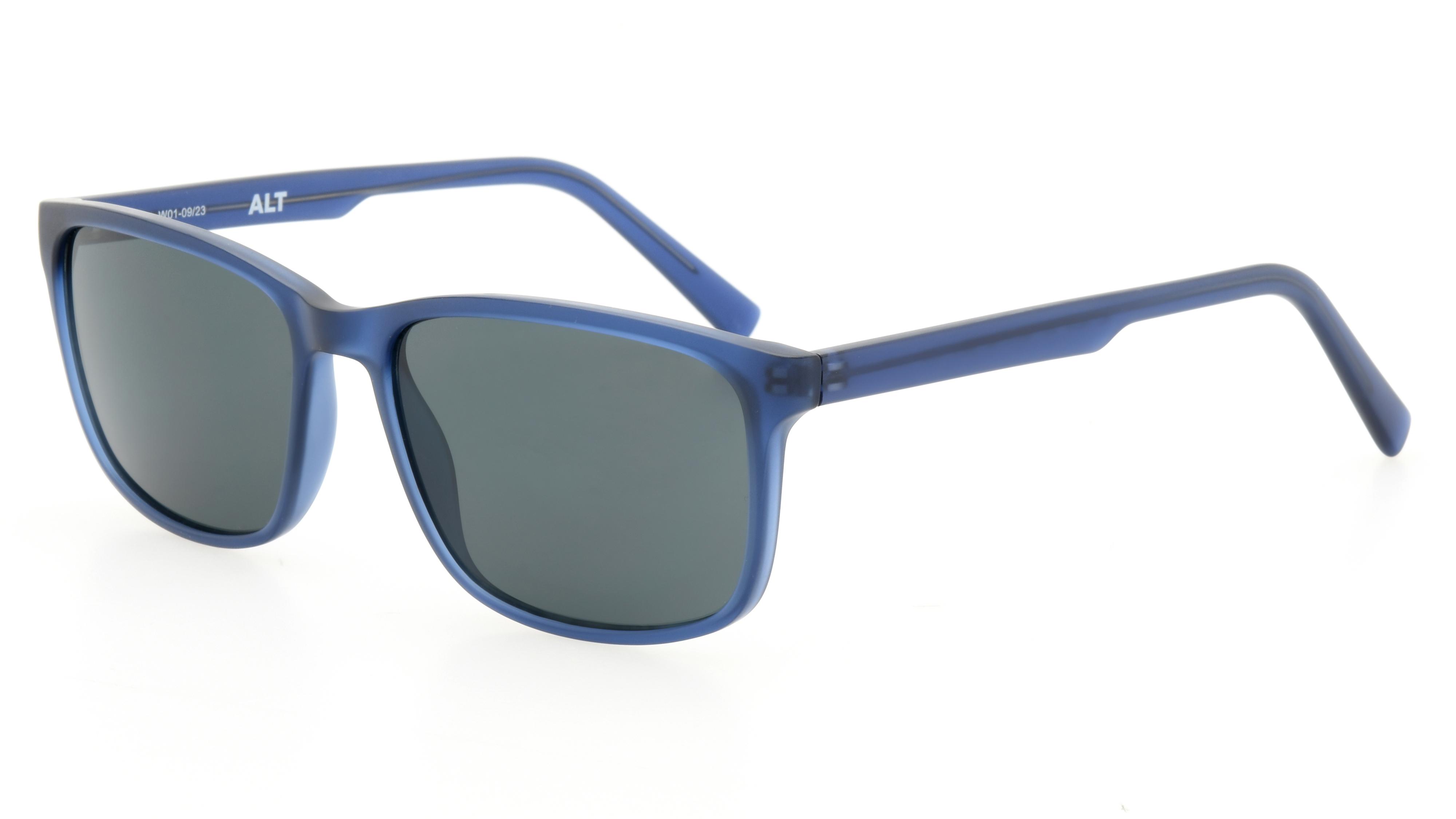Lunettes de soleil Alternance Homme Bleu Rectangle Alt24210 Trois-Quart