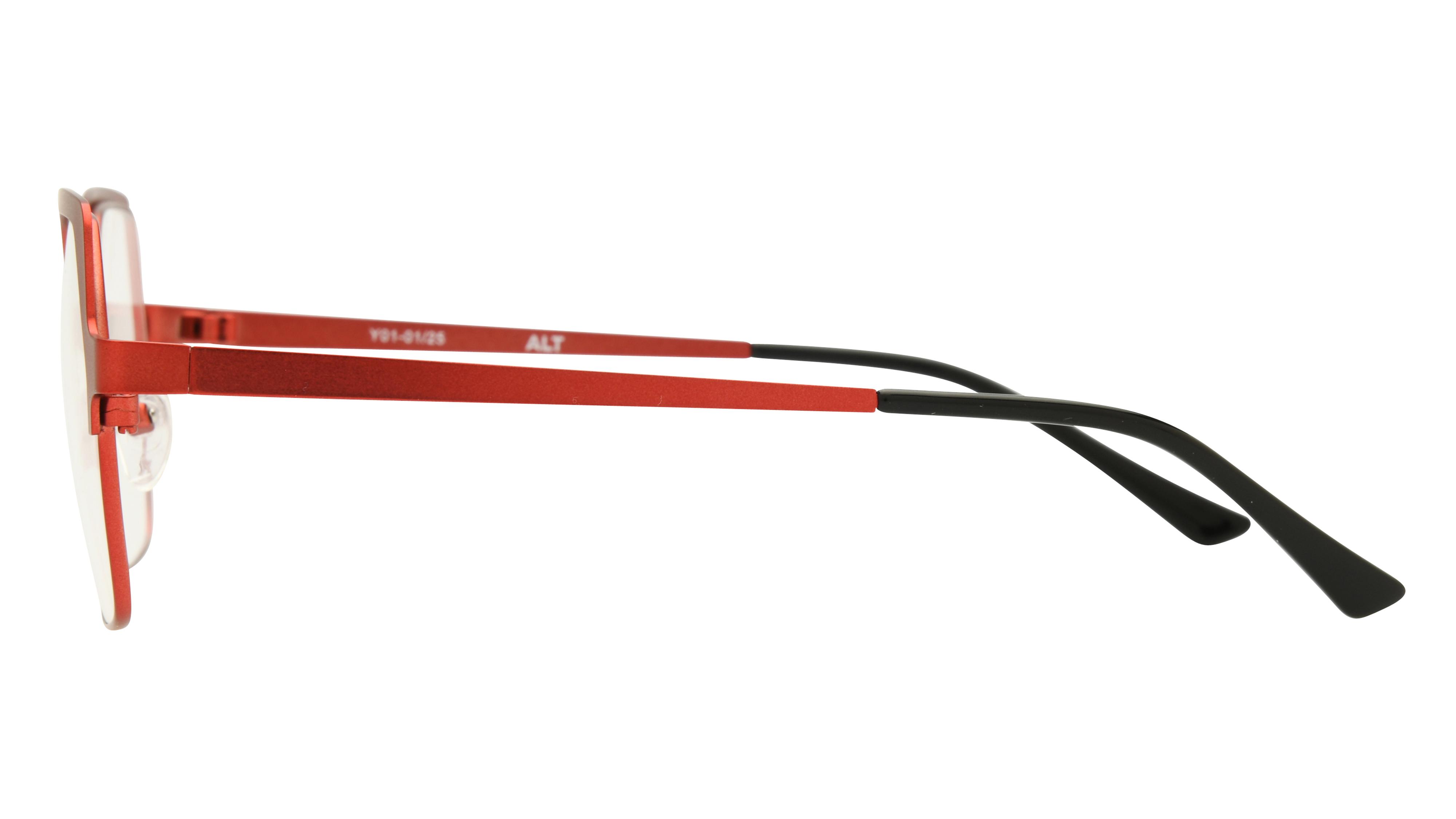 Lunettes de vue Alternance Femme Rouge Carré alt25111 Gauche