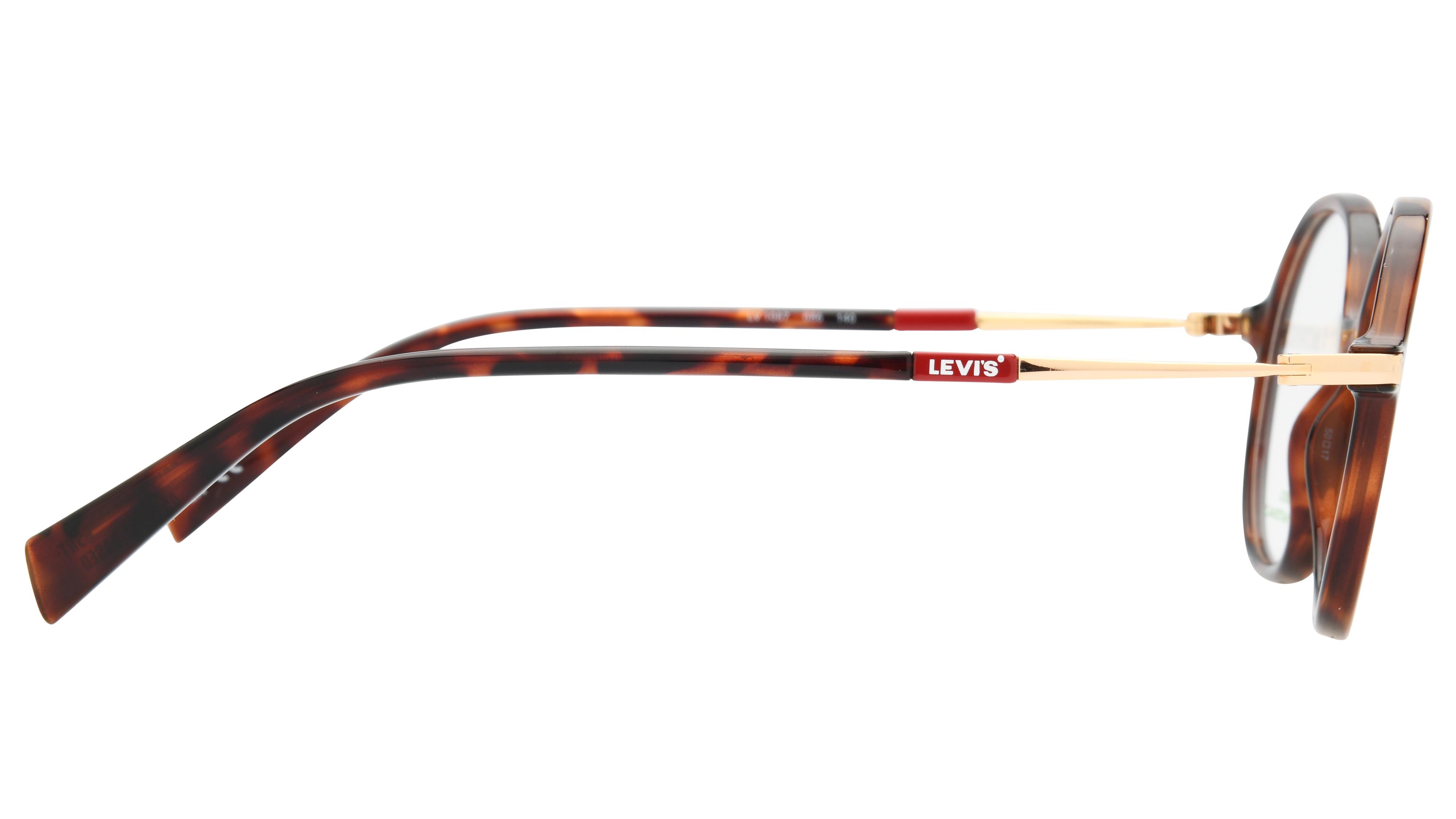 Lunettes de vue Levi's Femme Ecaille Ronde Lv1087 Droite