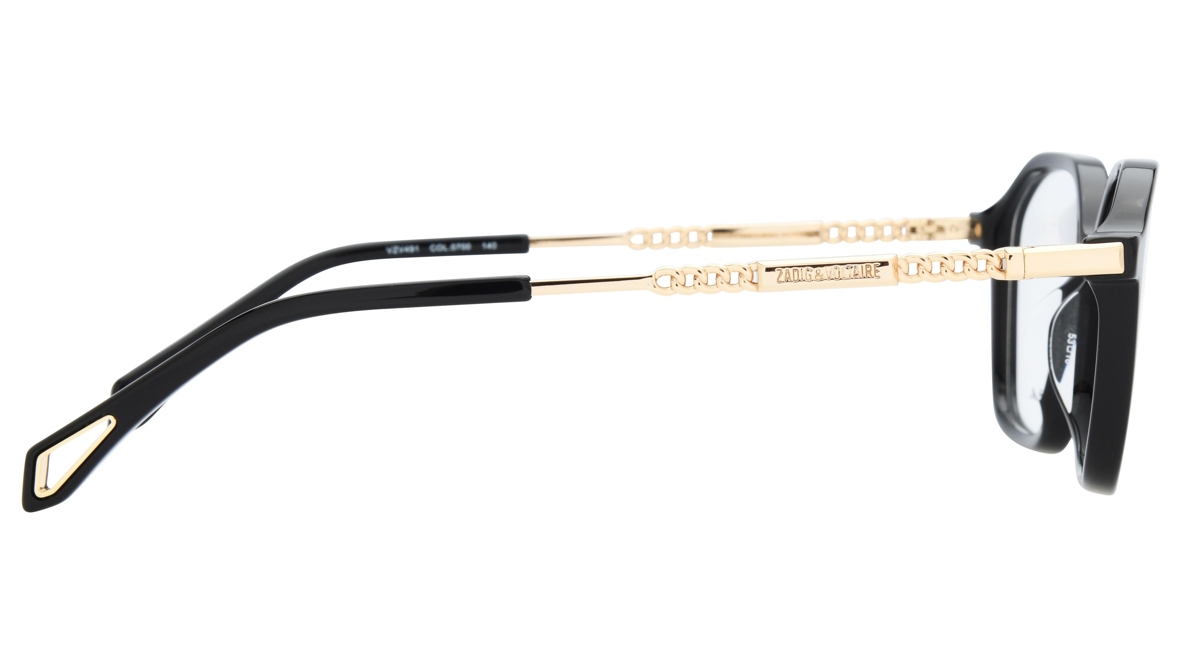 Lunettes de vue Zadig & Voltaire Femme Noir Carré Vzv491 Droite