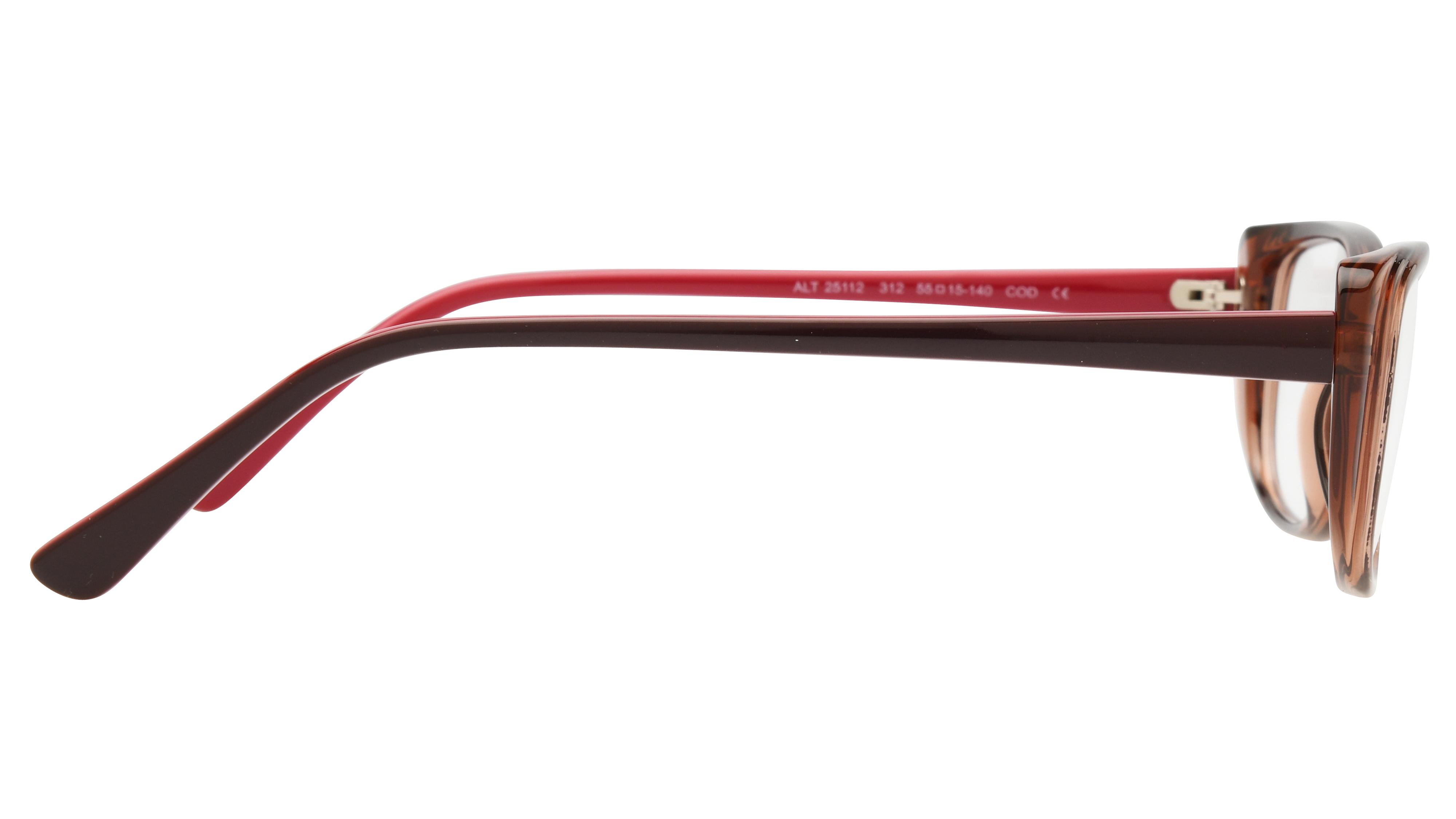 Lunettes de vue Alternance Femme Marron Rectangle alt25112 Droite
