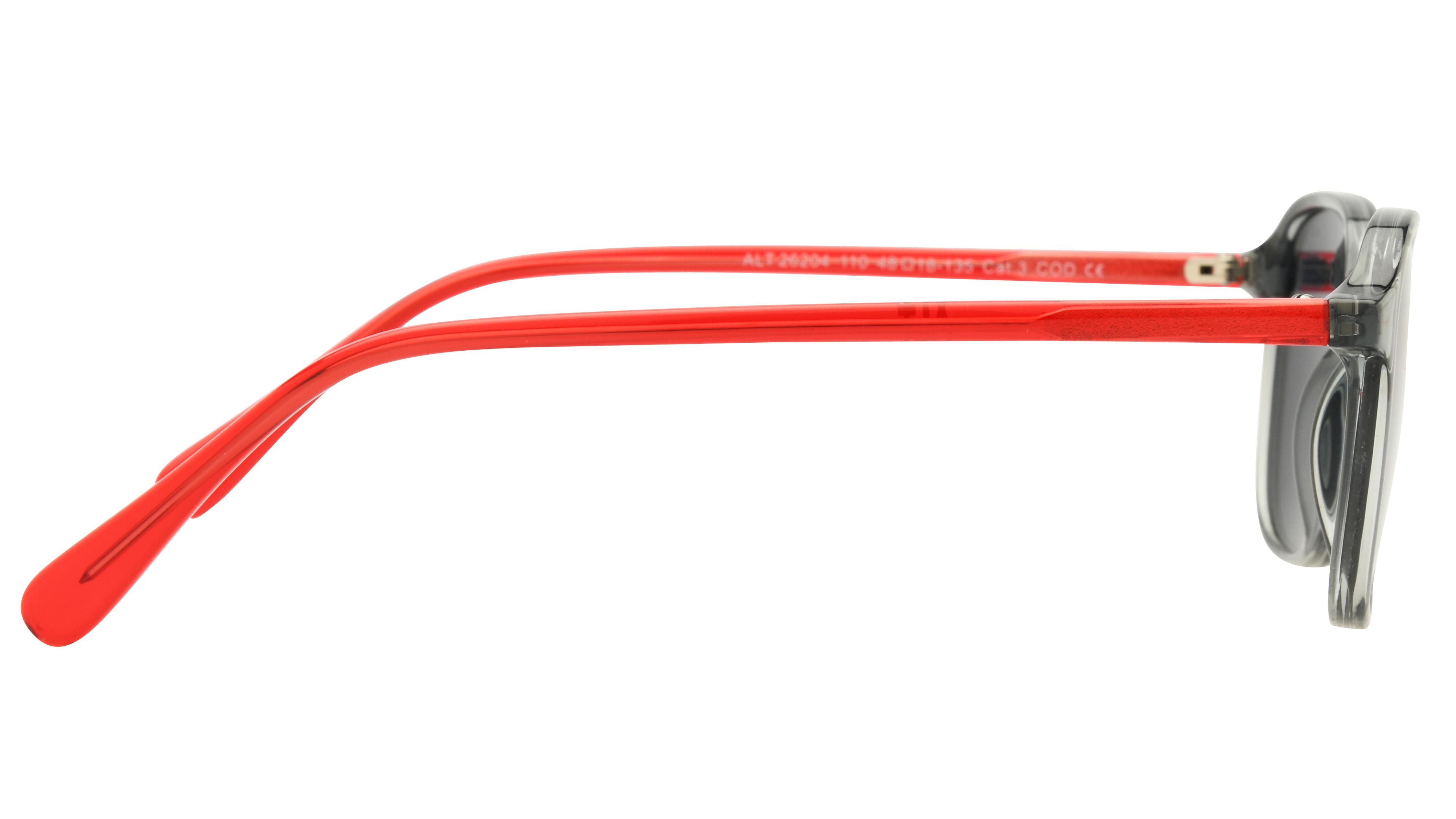 Lunettes de soleil Alternance Enfant Gris Rectangle alt26204 Droite