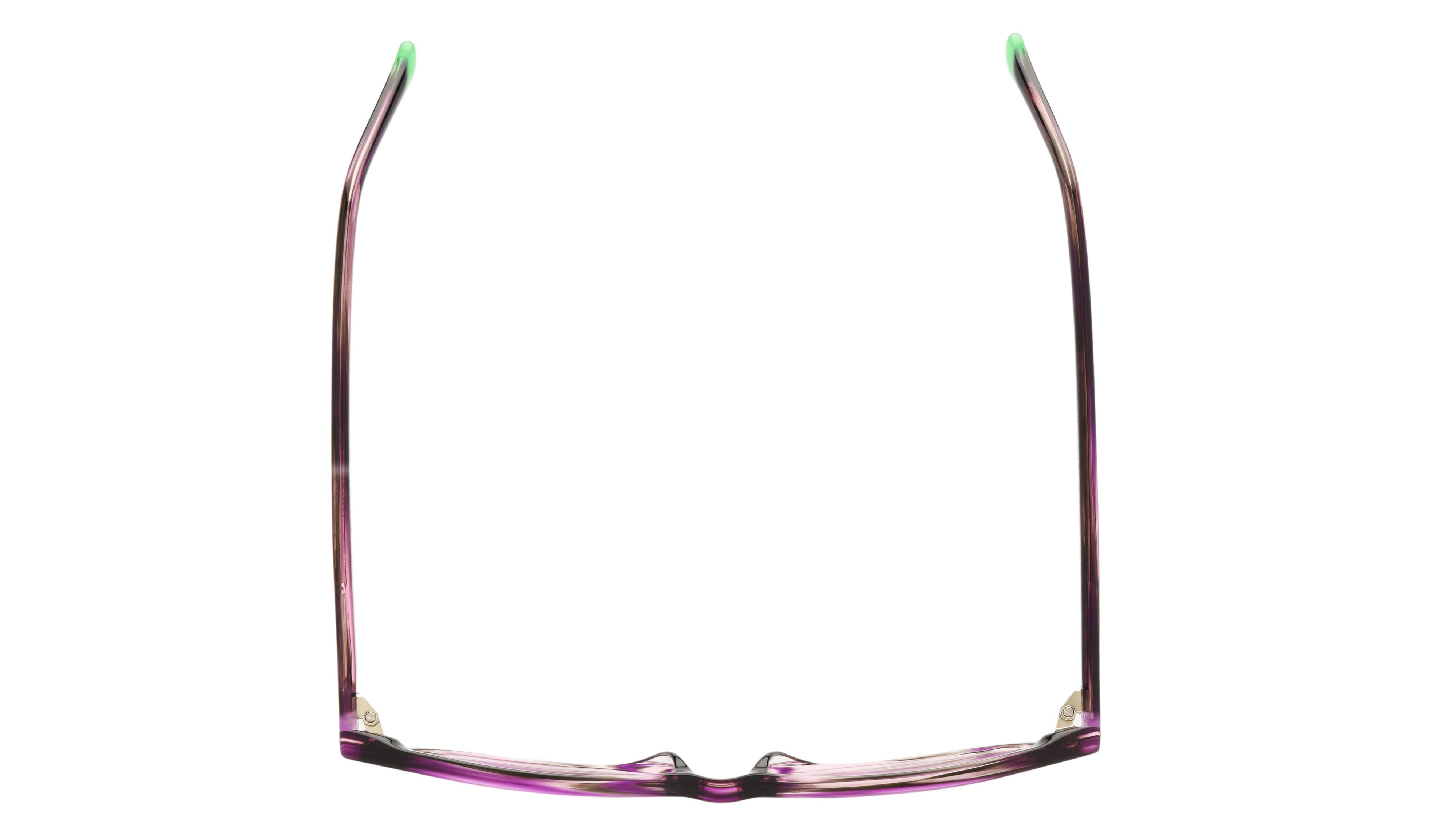 Lunettes de vue Lunatic Femme Violet Rectangle Lun2502 Dessus