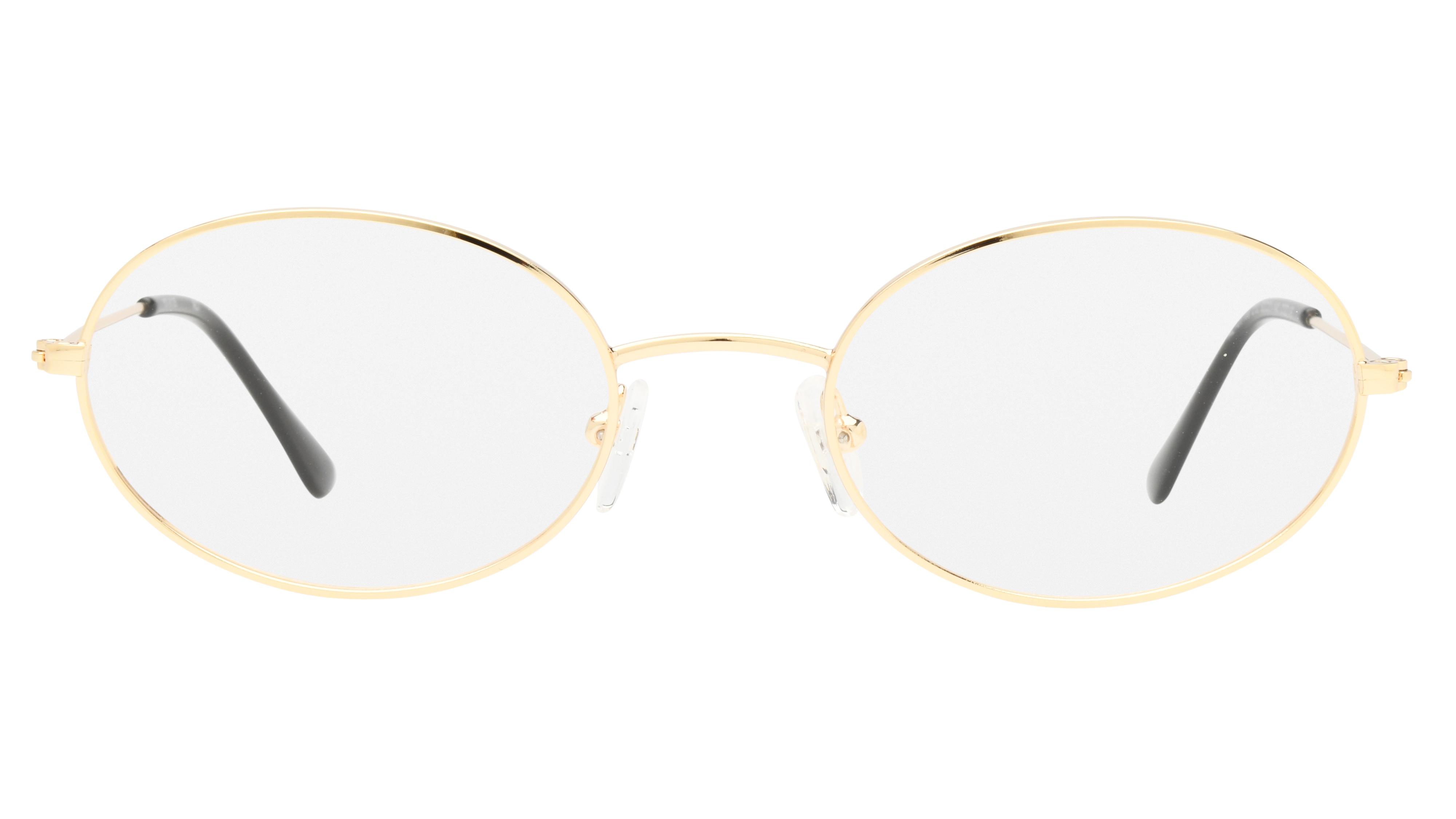 Lunettes de vue Alternance Femme Or Ovale alt25108 Face
