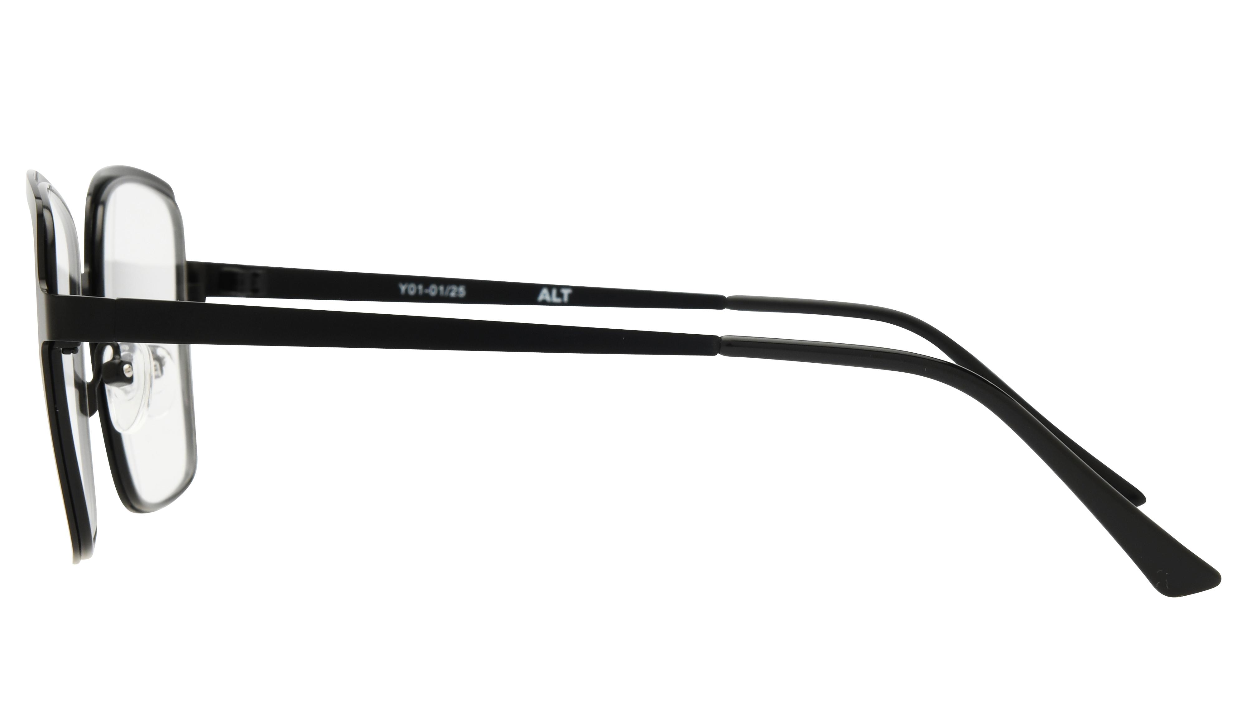 Lunettes de vue Alternance Femme Noir Carré alt25110 Gauche