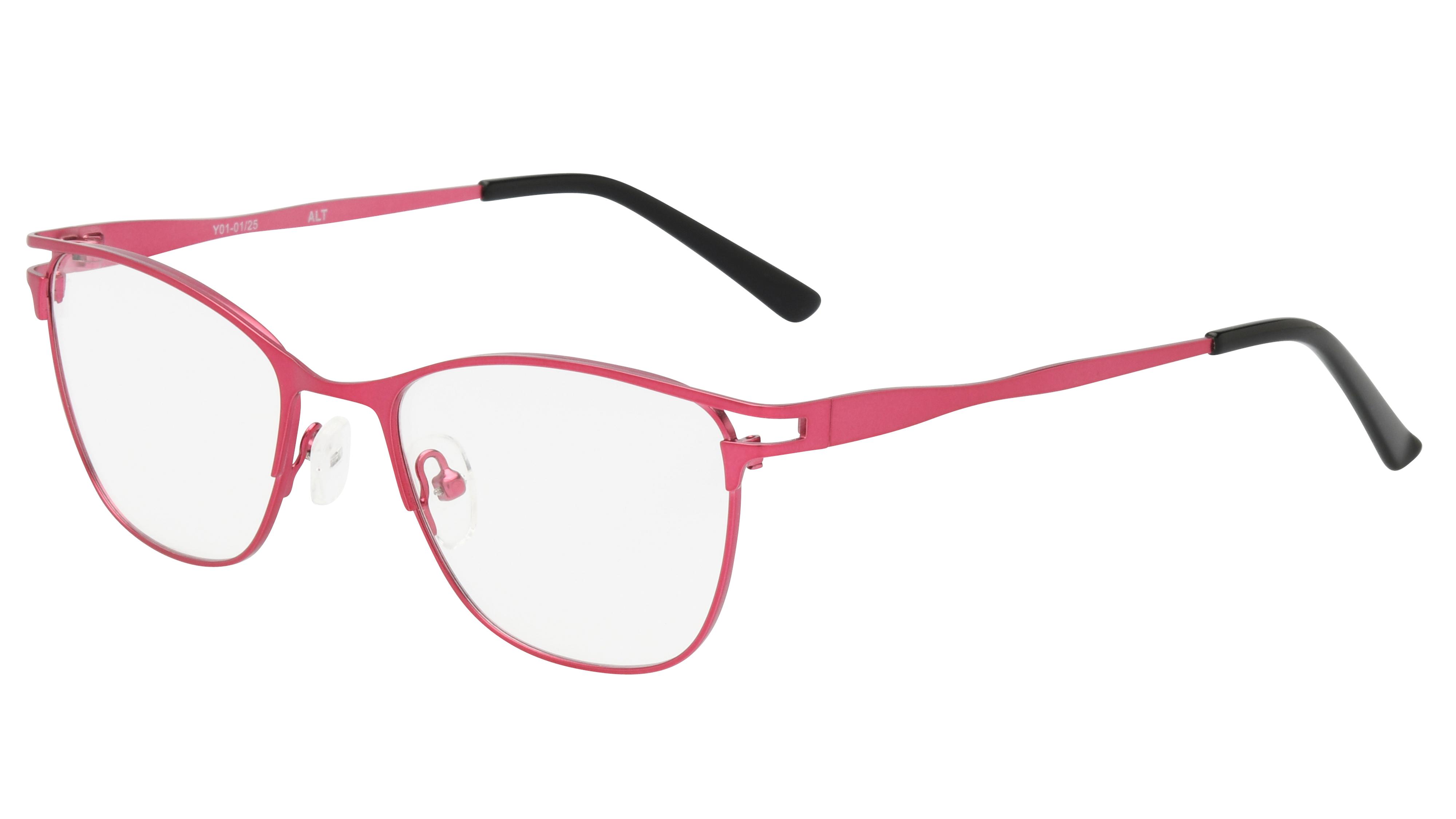 Lunettes de vue Alternance Femme Rose Papillon alt25114 Trois-Quart