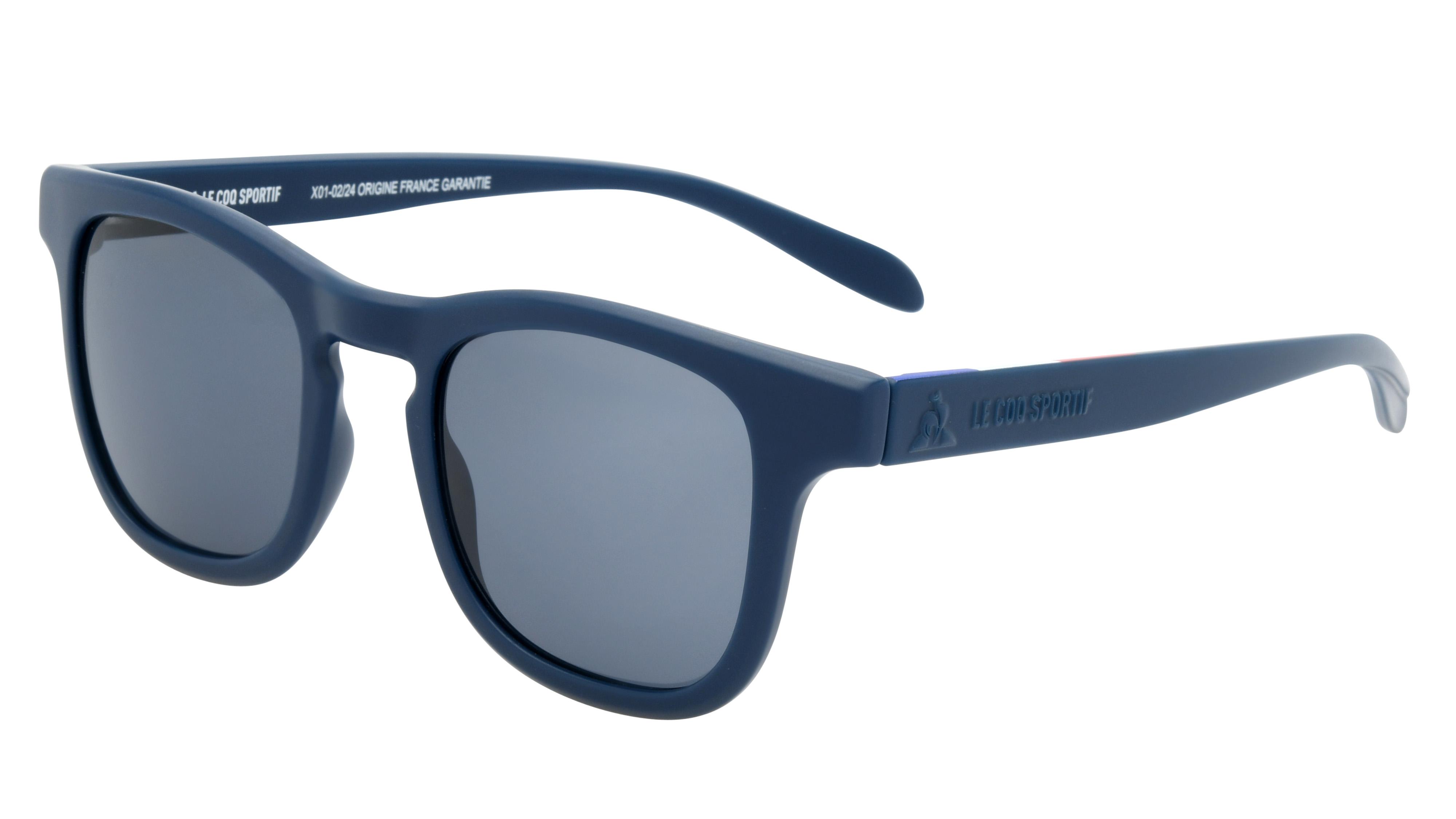 Lunettes de soleil Le Coq Sportif Homme Bleu Rectangle Lcs2402/S Trois-Quart
