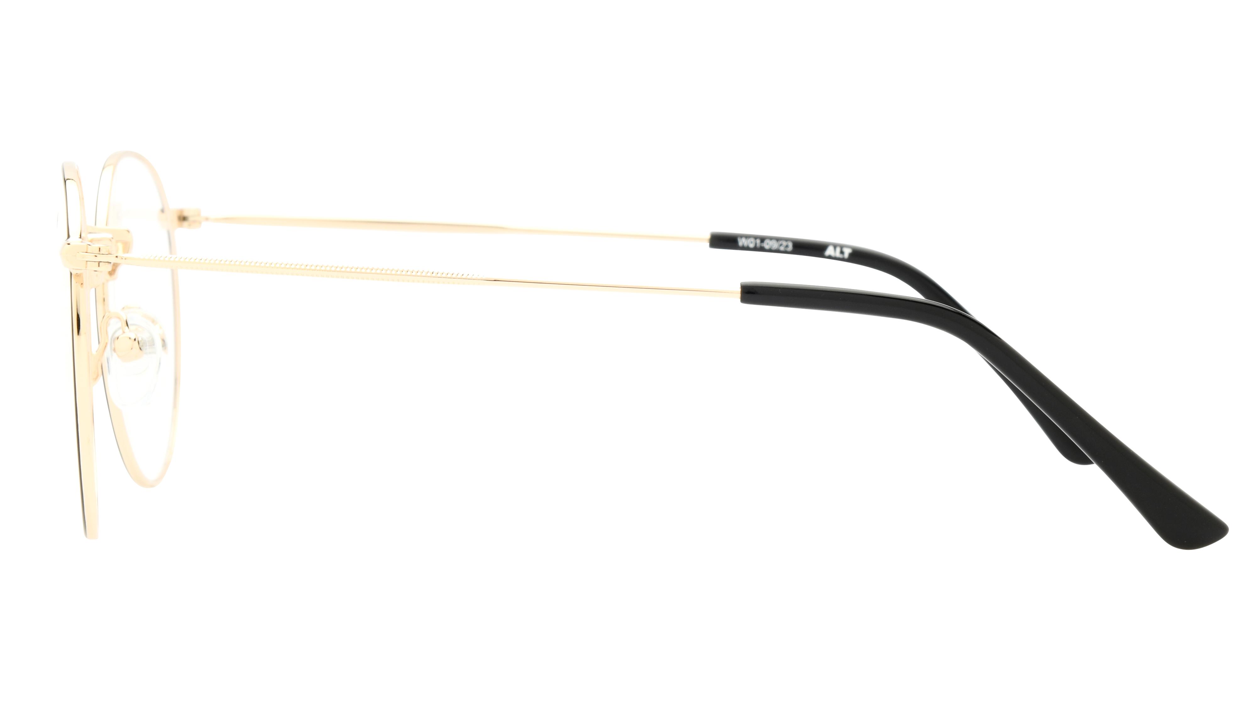 Lunettes de vue Alternance Mixte Or Ronde Alt24103 Gauche
