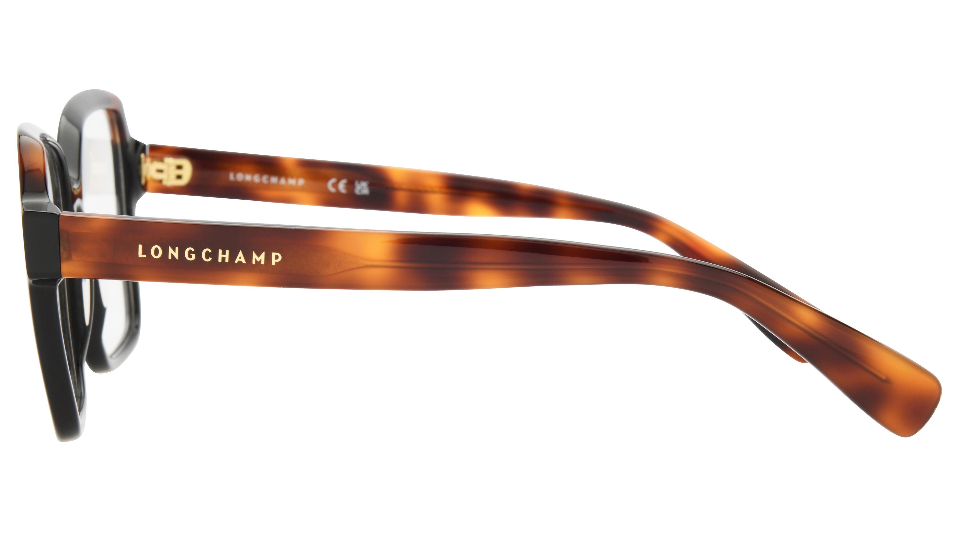 Lunettes de vue Longchamp Femme Noir Rectangle LO2763N Gauche