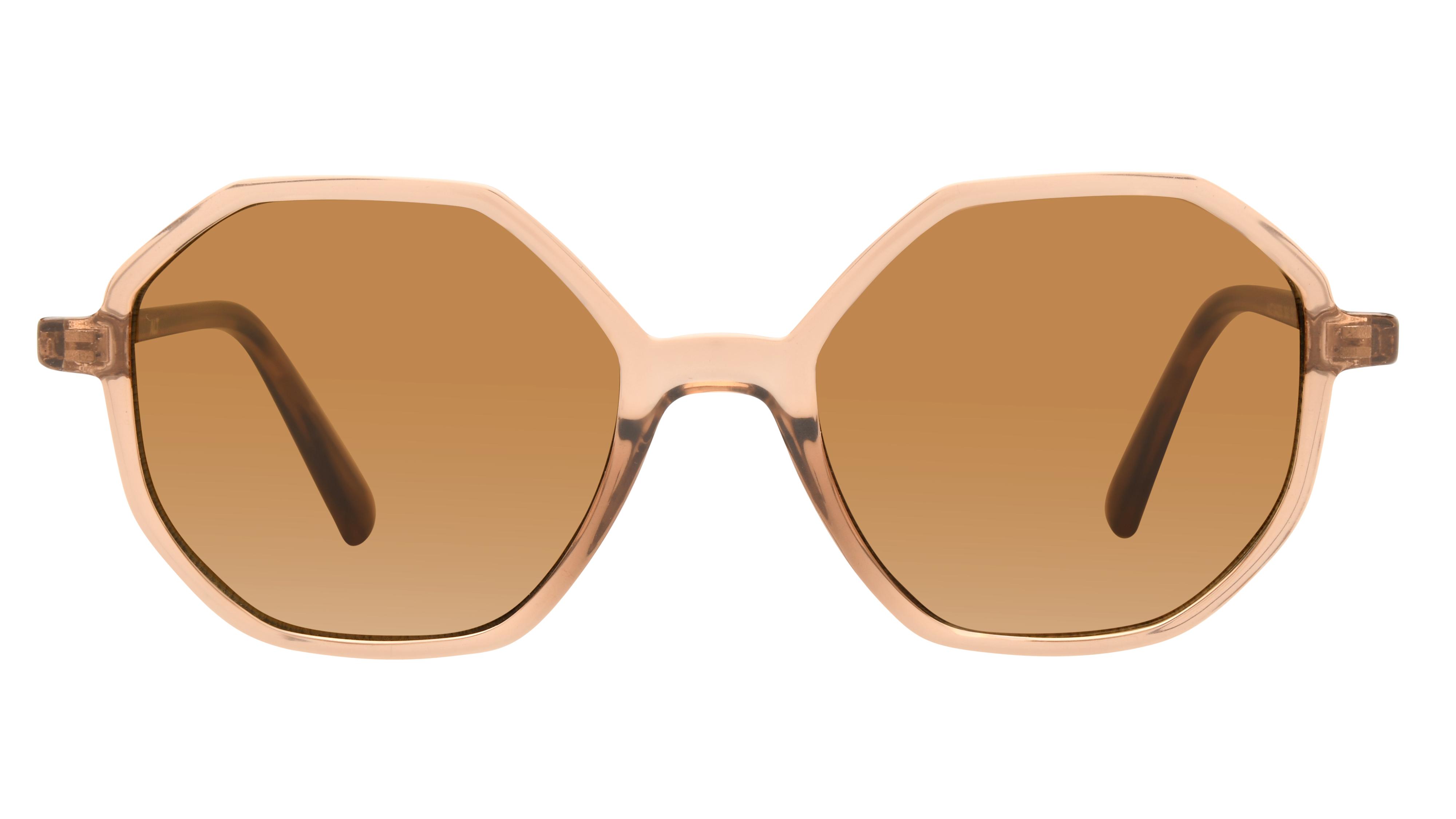 Lunettes de soleil Alternance Femme Marron Carré Alt24205 Face