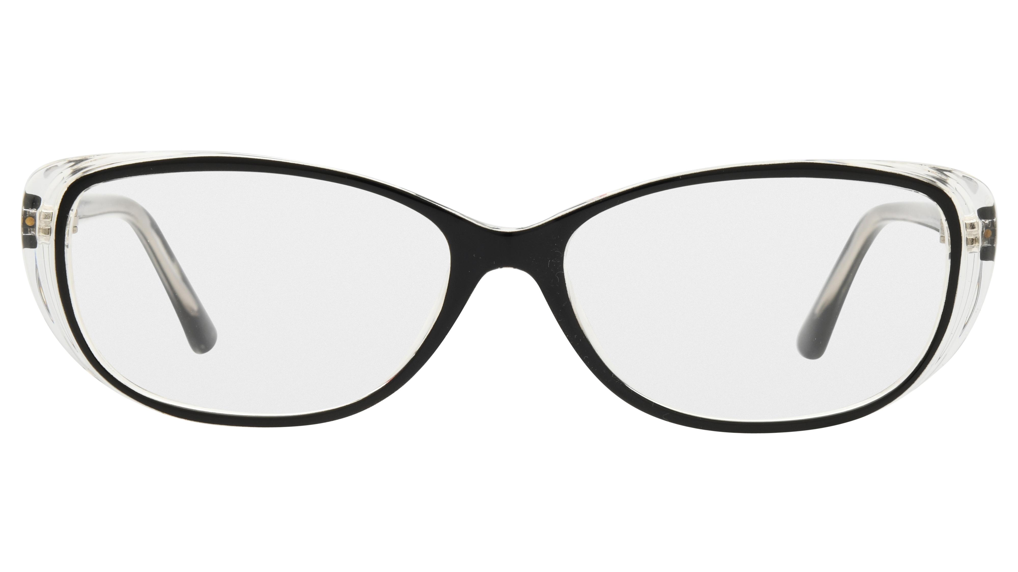 Lunettes de vue Alternance Femme Noir Rectangle alt25112 Face