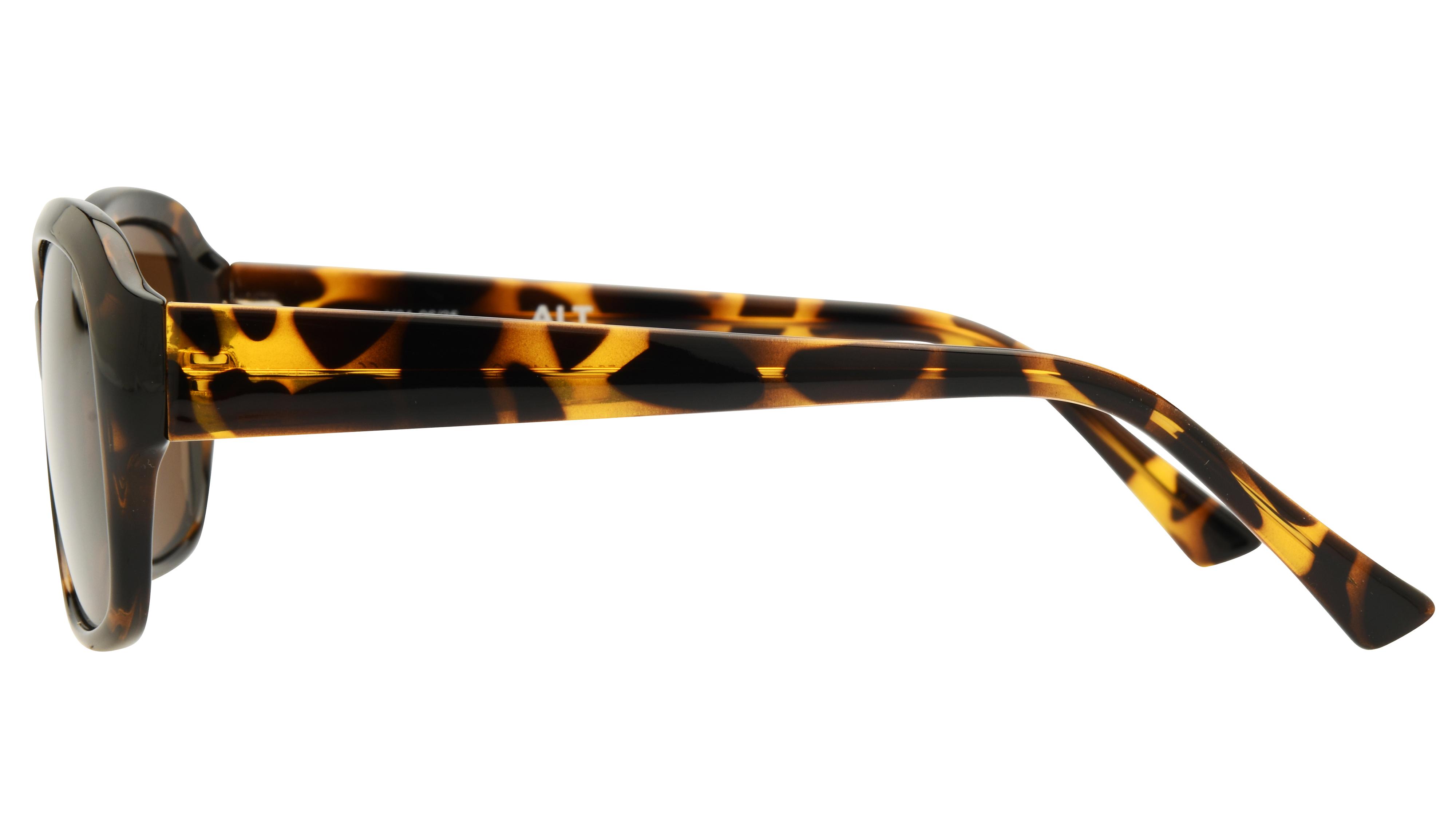 Lunettes de soleil Alternance Femme Ecaille Rectangle alt18205 Gauche