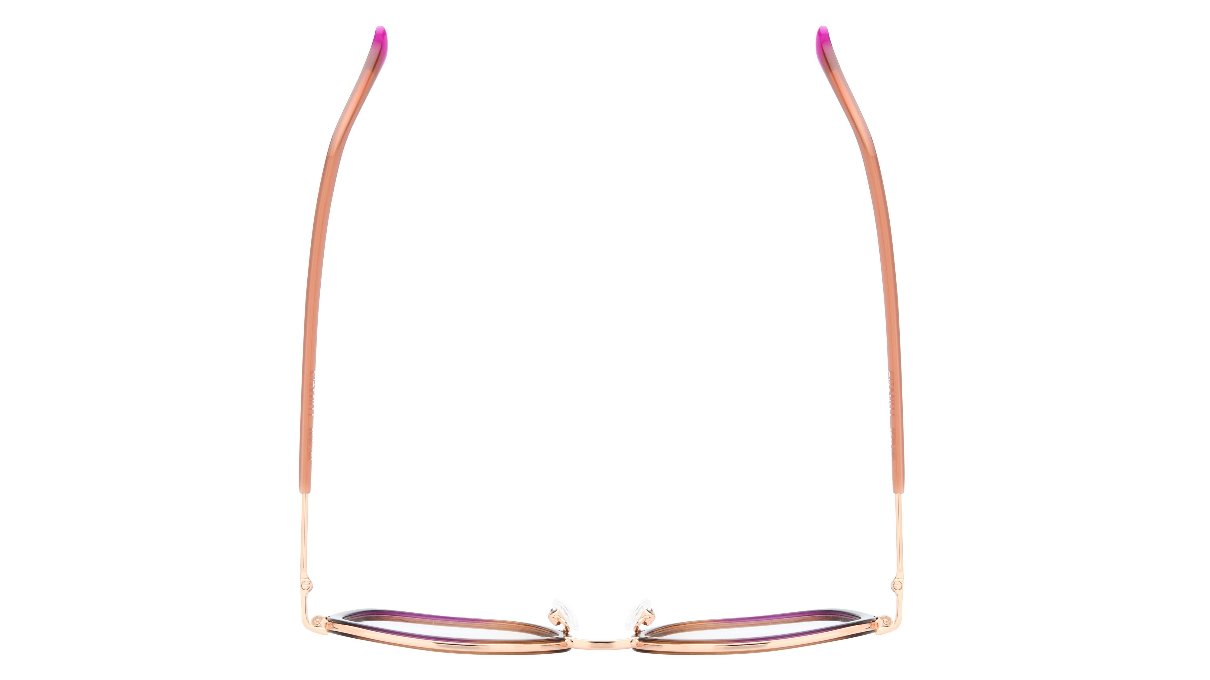 Lunettes de vue Lunatic Femme Marron Carré lun2602 Dessus