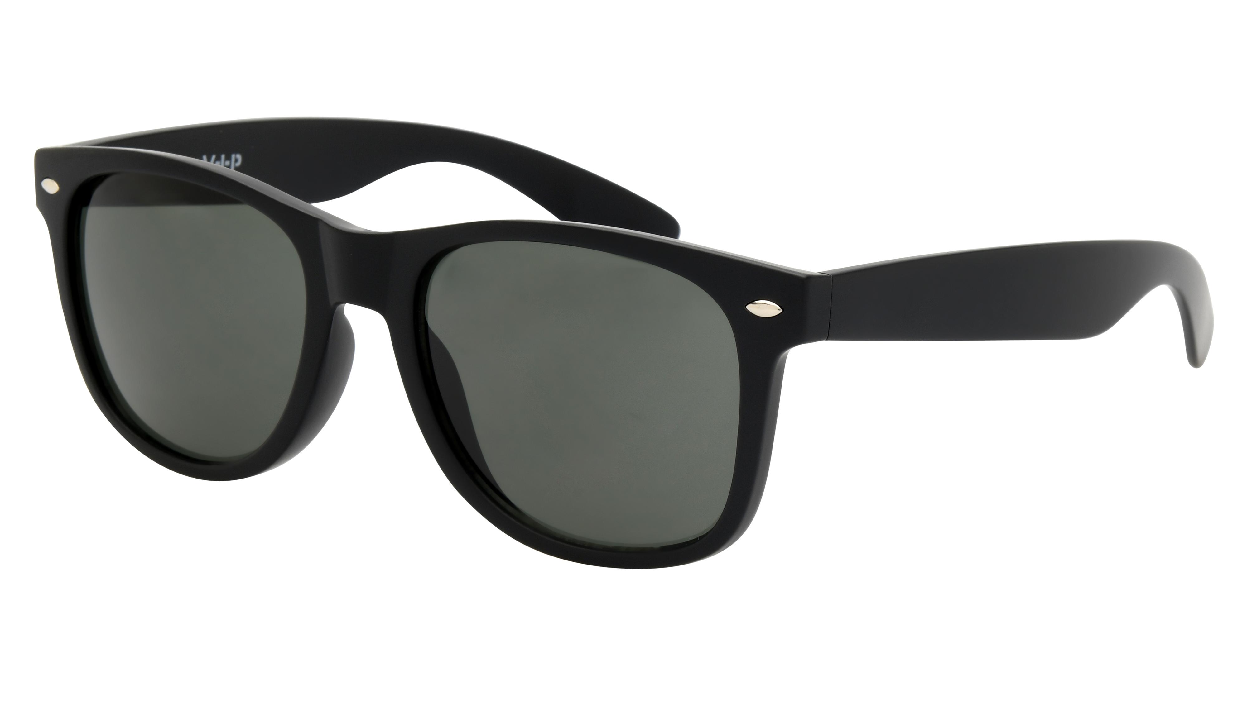 Lunettes de soleil VIP Mixte Noir Wayfarer Vip2507 Trois-Quart