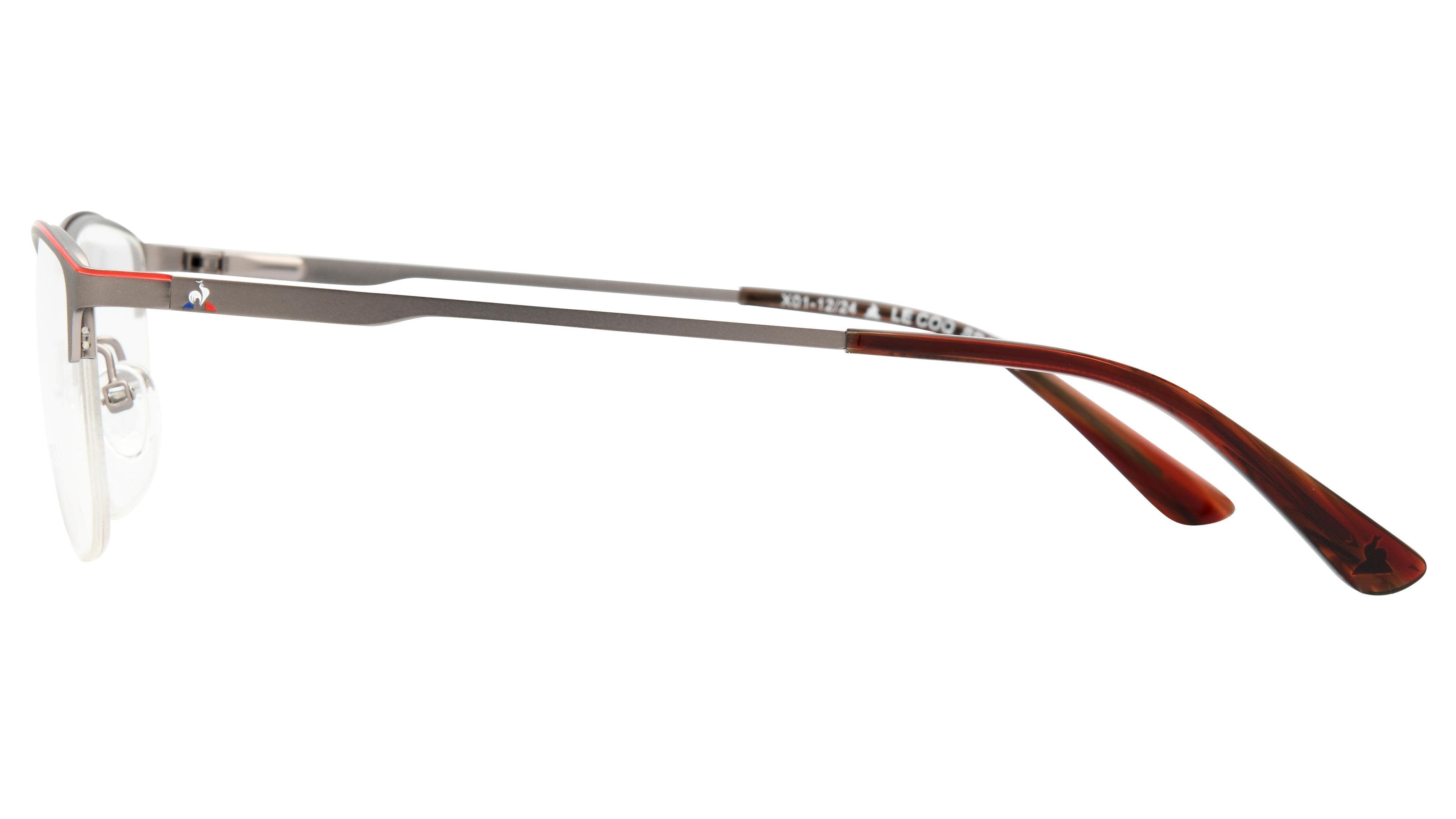 Lunettes de vue Le Coq Sportif Homme Gris Rectangle Lcs2501 Gauche