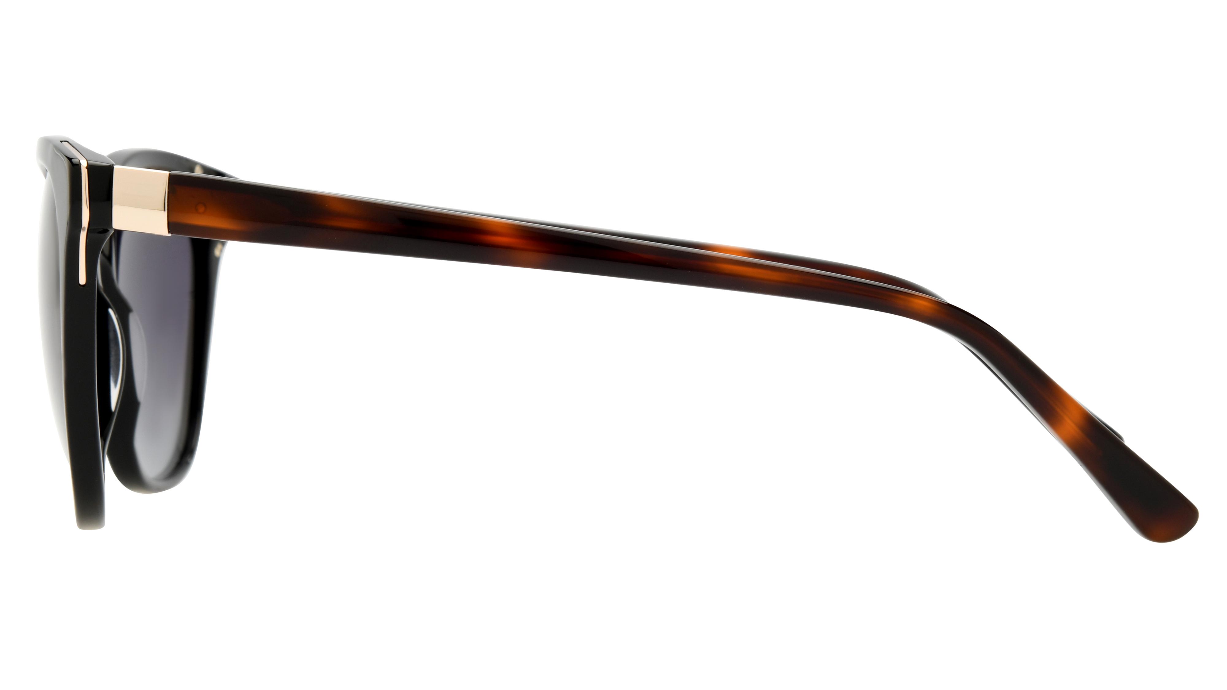 Lunettes de soleil Pol&Sun Femme Noir Carré Pos2513 Droite