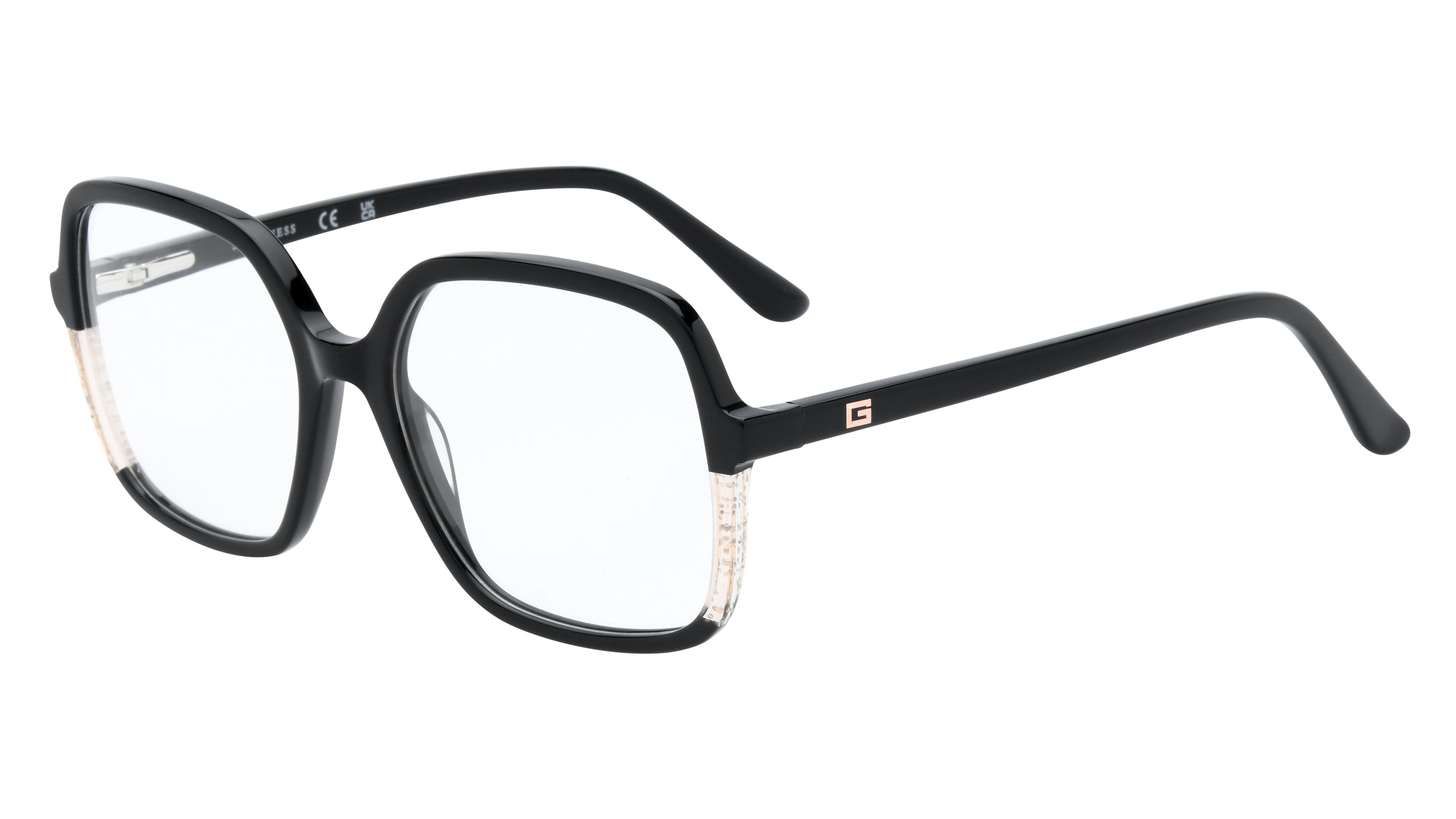 Lunettes de vue Guess Femme Noir Carré Gu2950 Trois-Quart