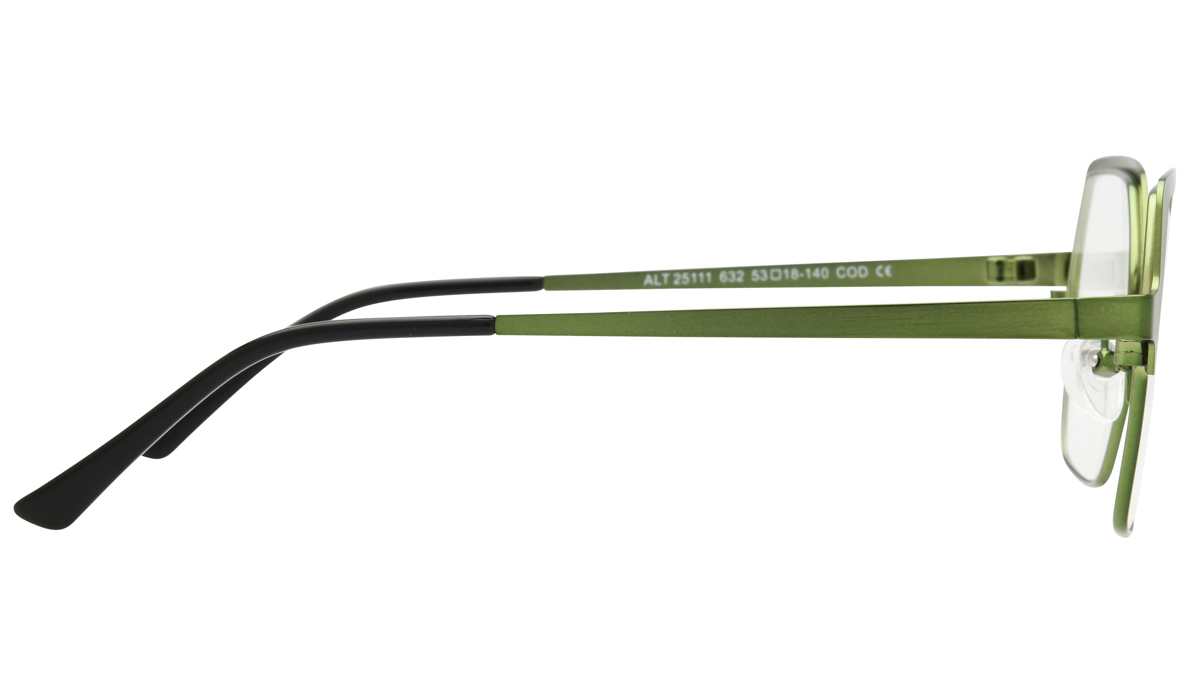 Lunettes de vue Alternance Femme Vert Carré alt25111 Droite
