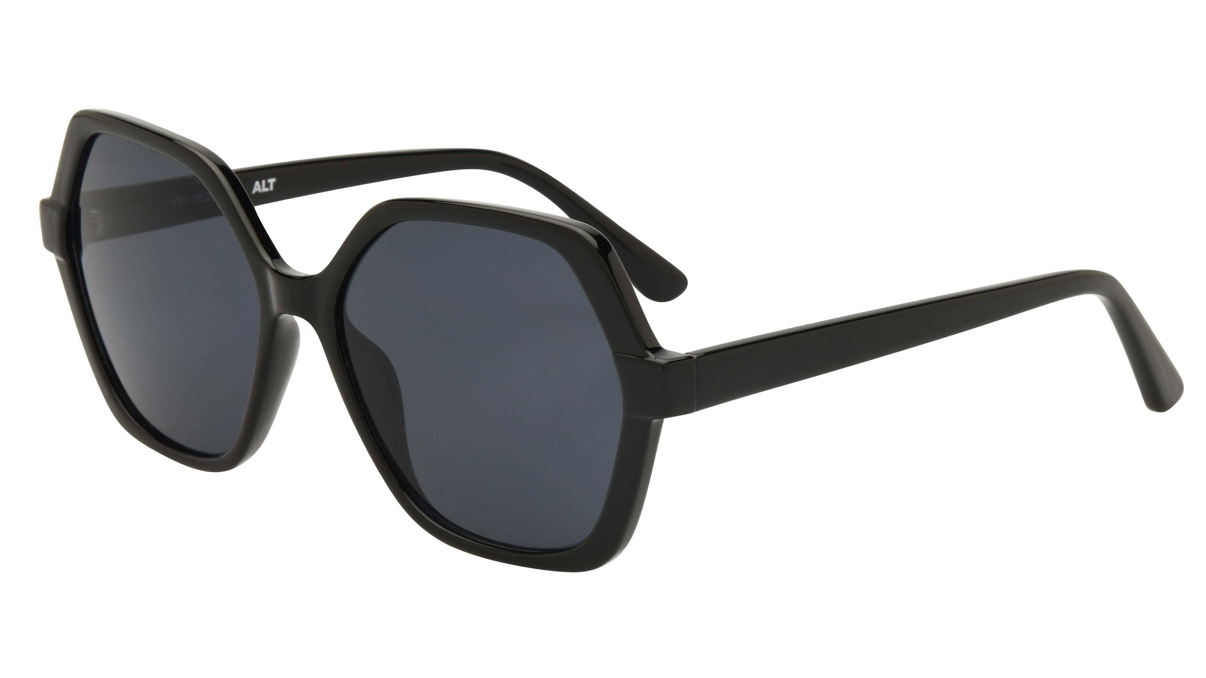 Lunettes de soleil Alternance Femme Noir Tonneau alt25202 Trois-Quart