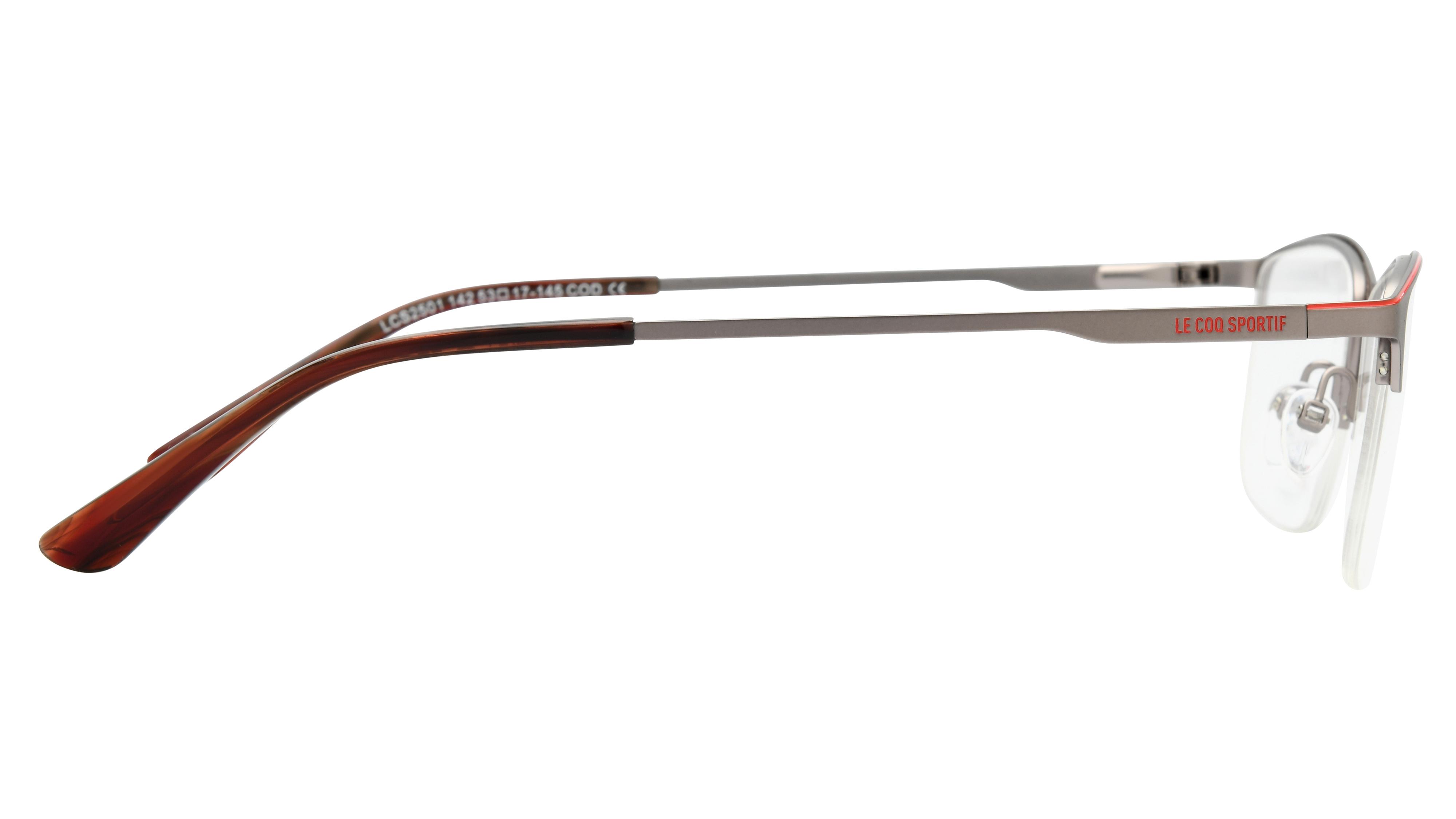 Lunettes de vue Le Coq Sportif Homme Gris Rectangle Lcs2501 Droite