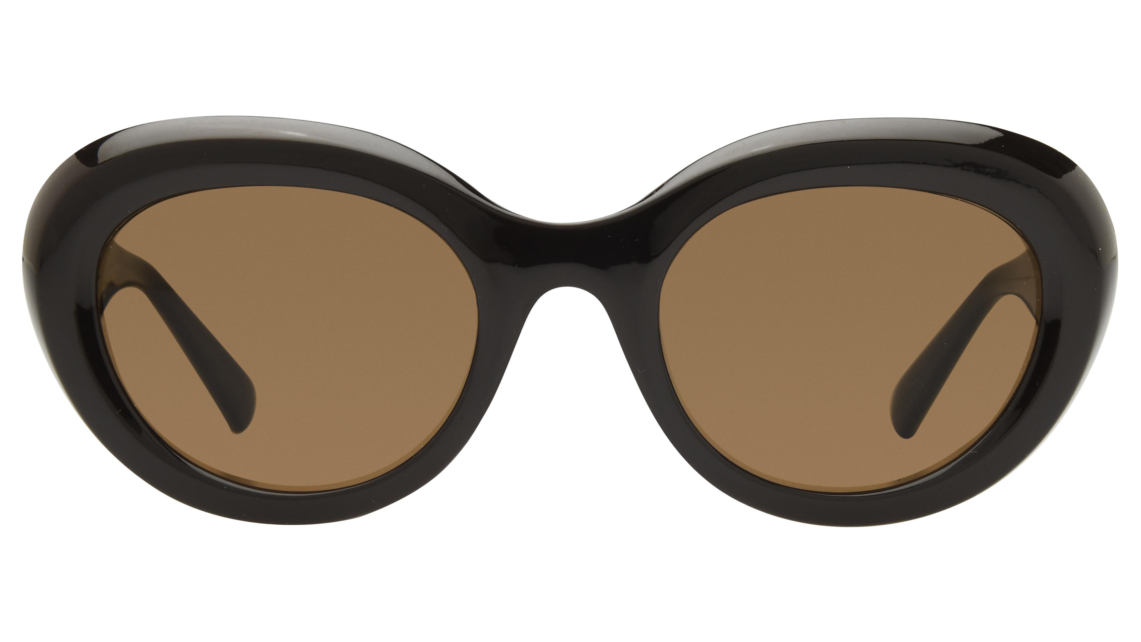 Lunettes de soleil Alternance Femme Marron Ovale alt25217 Face
