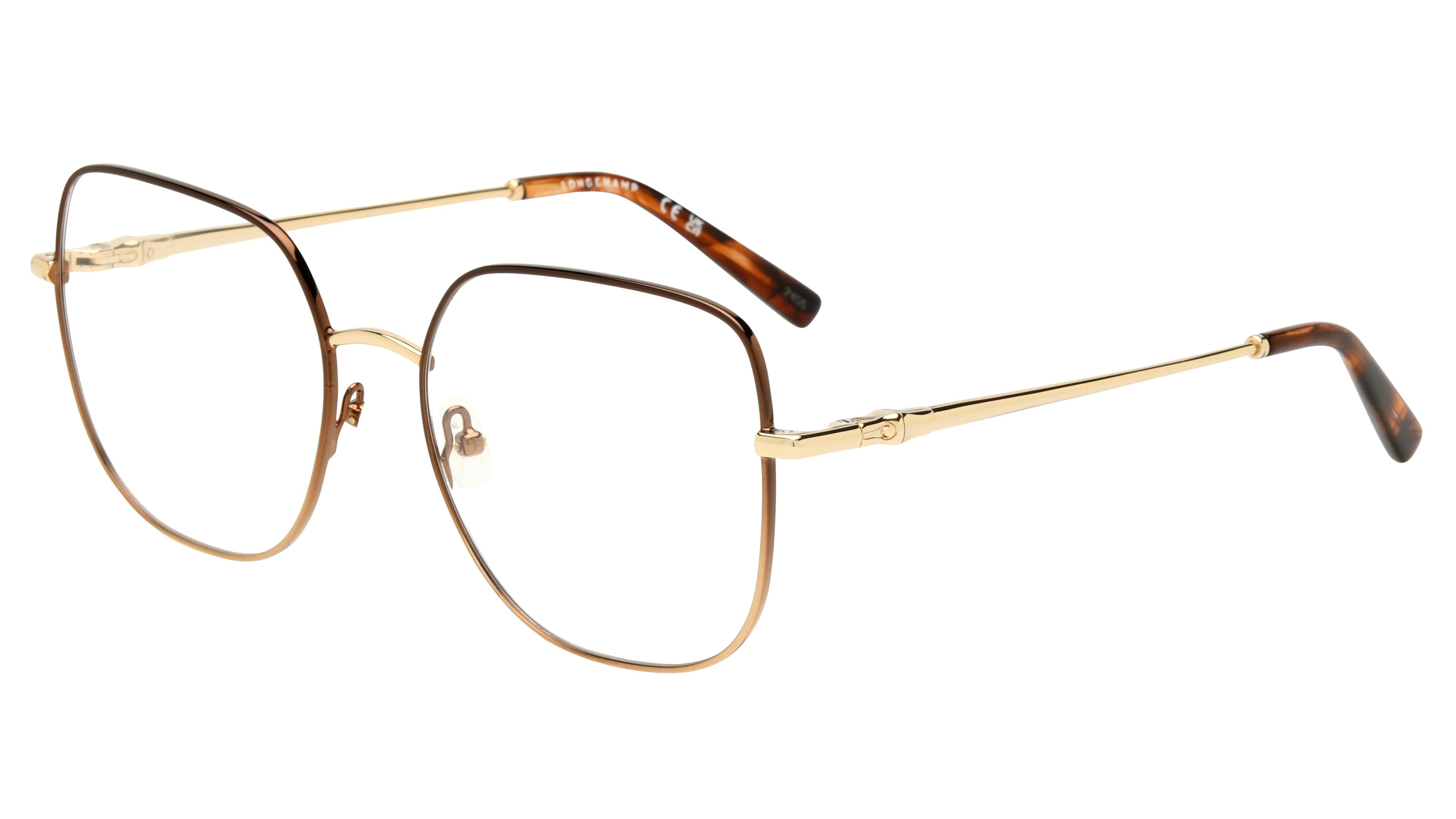Lunettes de vue Longchamp Femme Marron Carré Lo2167 Trois-Quart