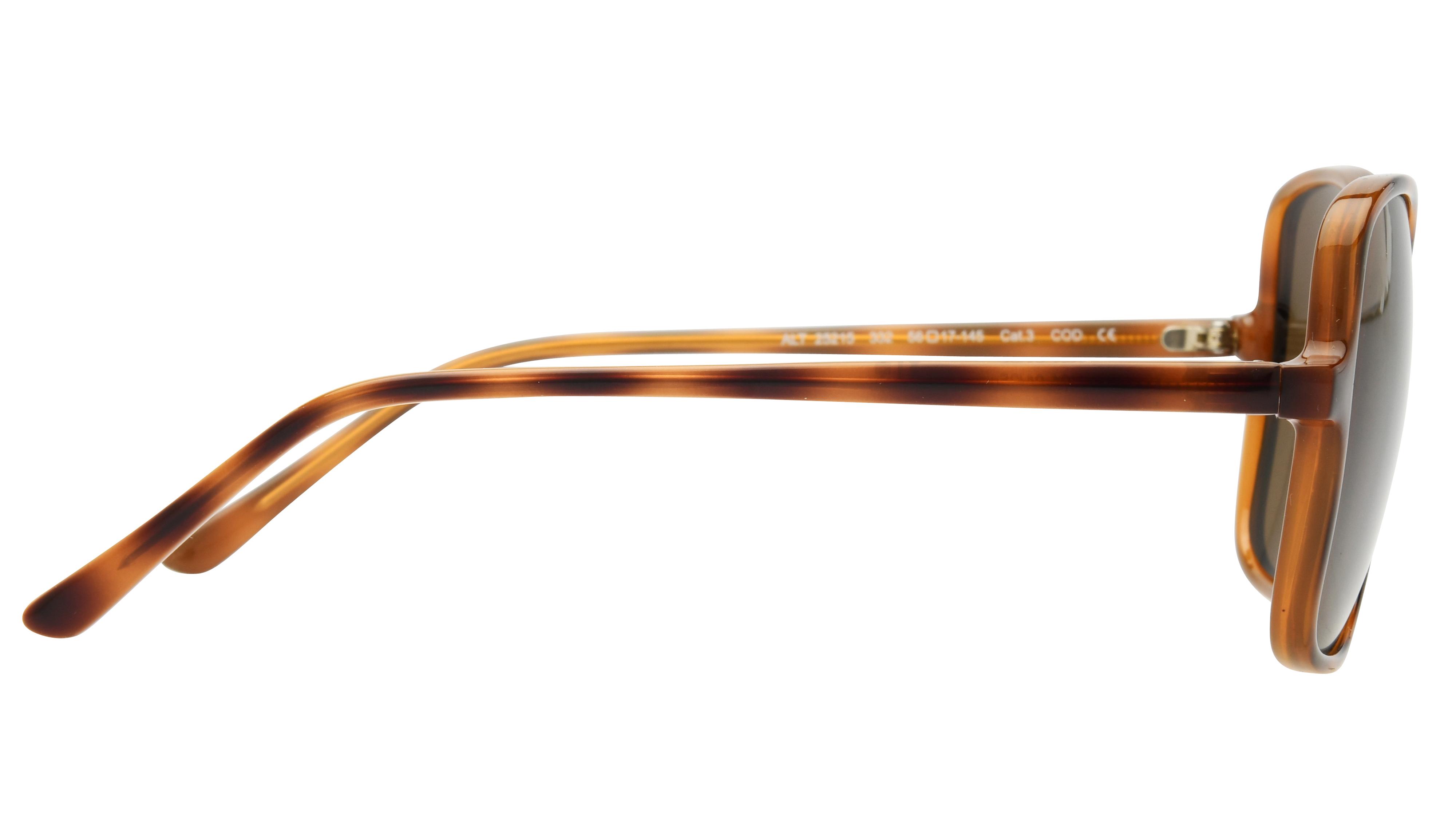 Lunettes de soleil Alternance Femme Ecaille Rectangle alt25215 Droite