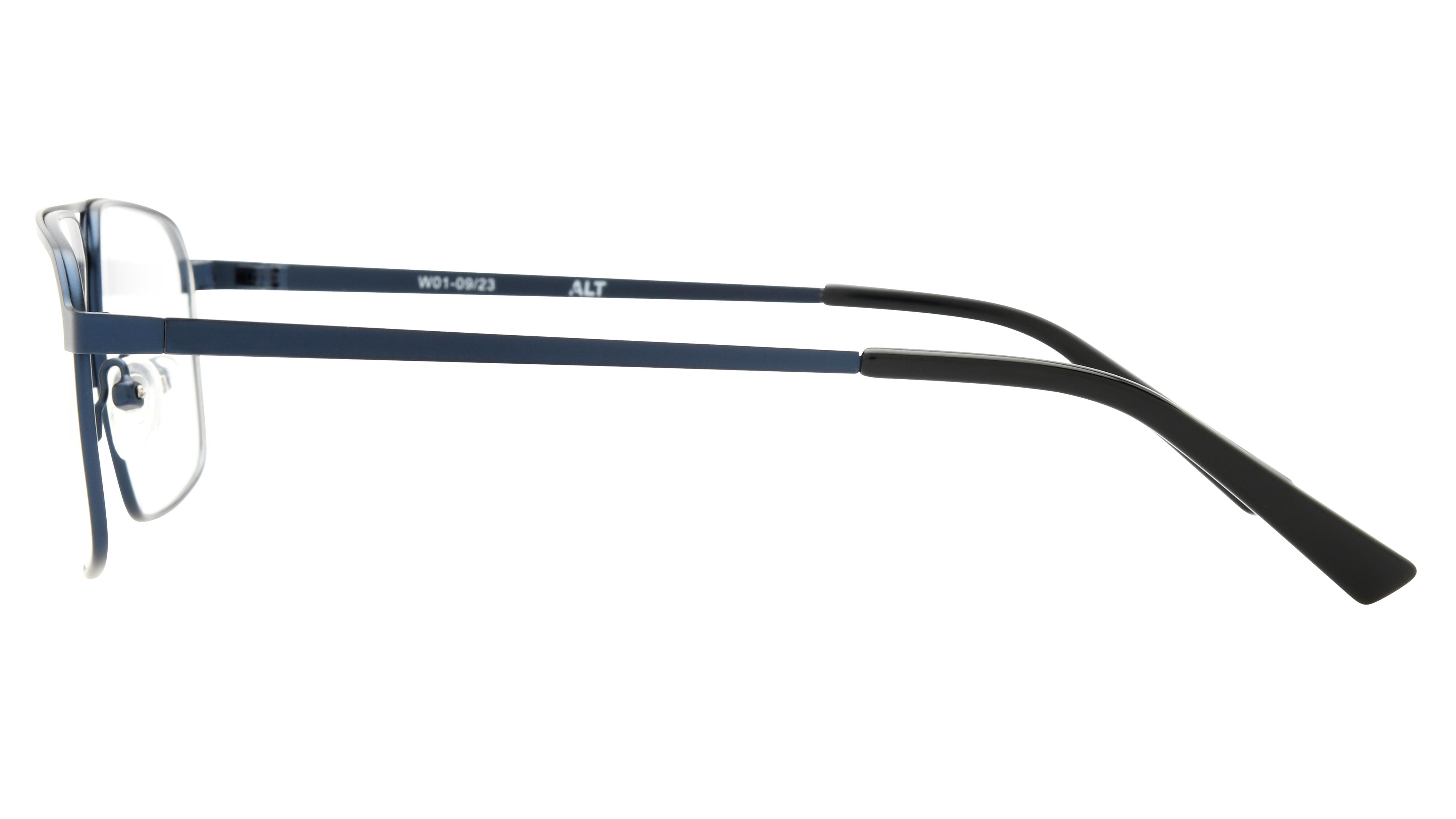 Lunettes de vue Alternance Homme Bleu Rectangle Alt24104 Gauche
