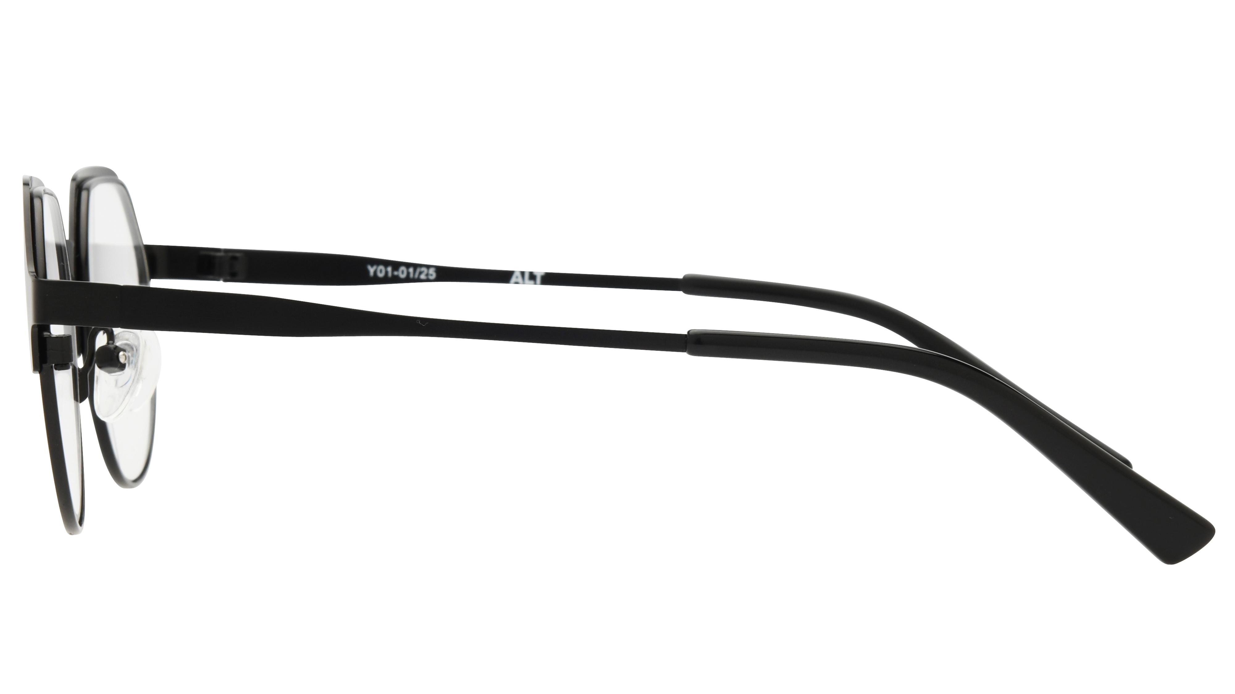 Lunettes de vue Alternance Enfant Noir Ronde alt25118 Gauche