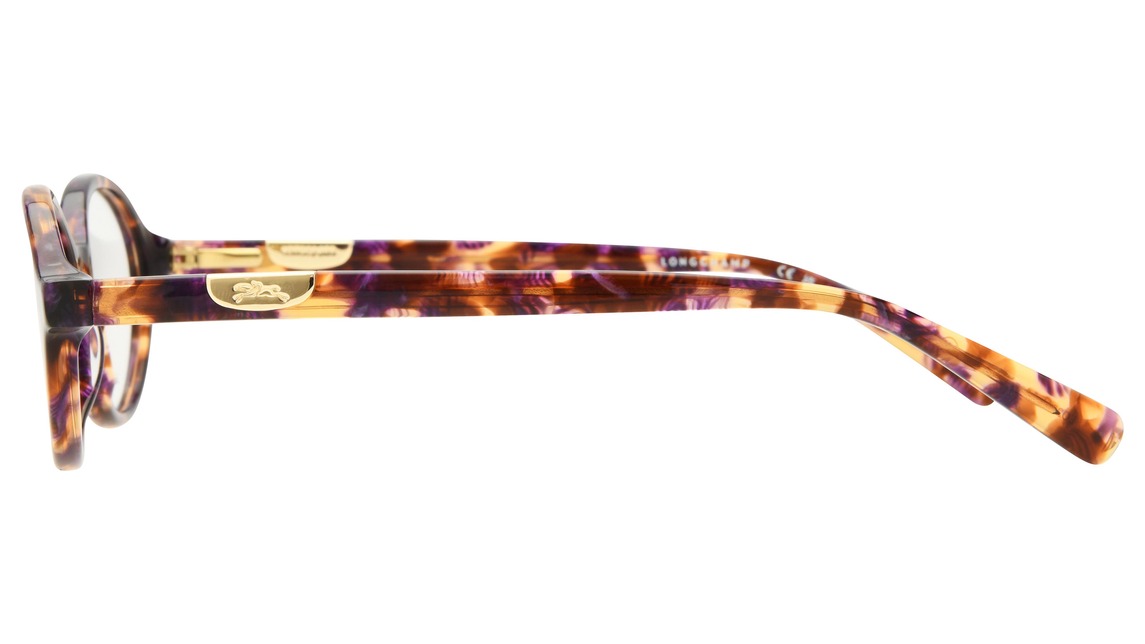 Lunettes de vue Longchamp Femme Violet Ovale Lo2811 Gauche