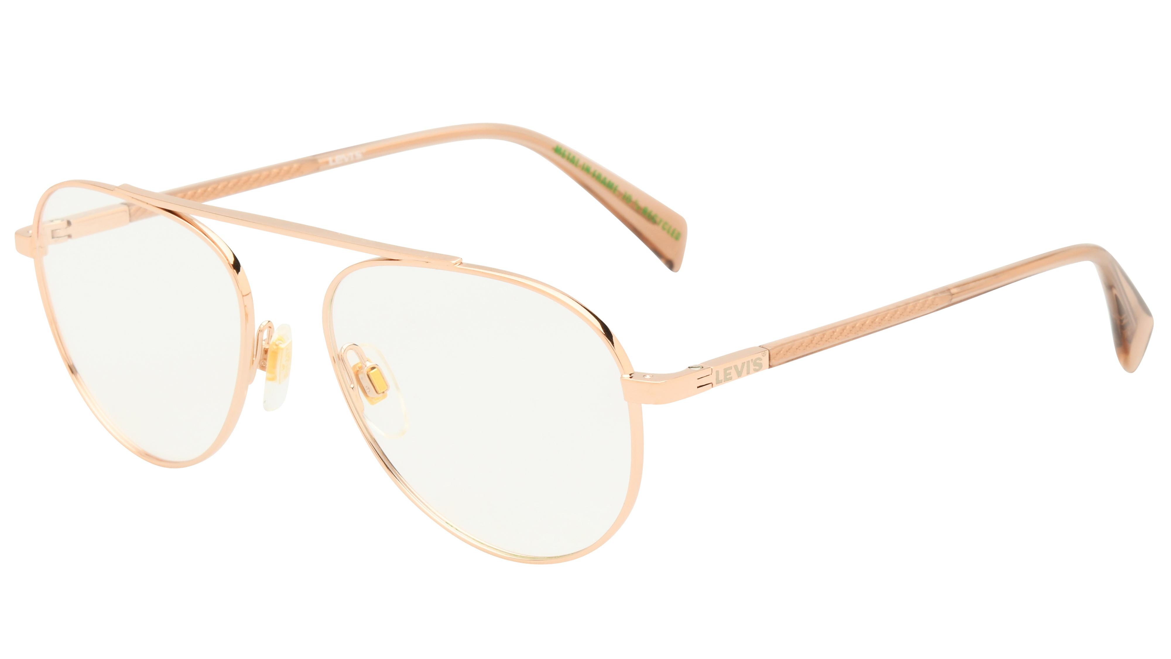 Lunettes de vue Levi's Femme Or Aviateur lv1099 Trois-Quart