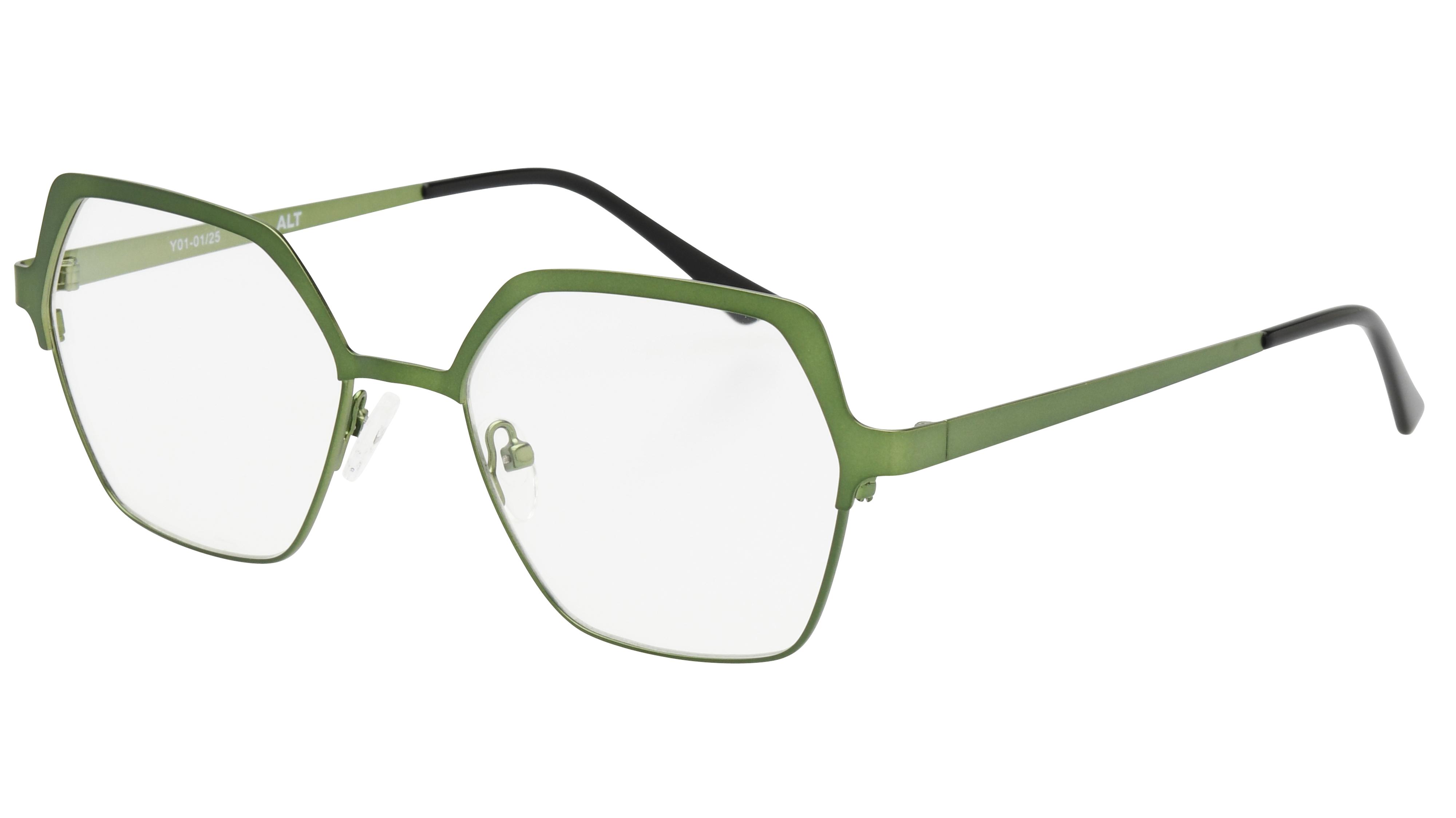 Lunettes de vue Alternance Femme Vert Carré alt25111 Trois-Quart