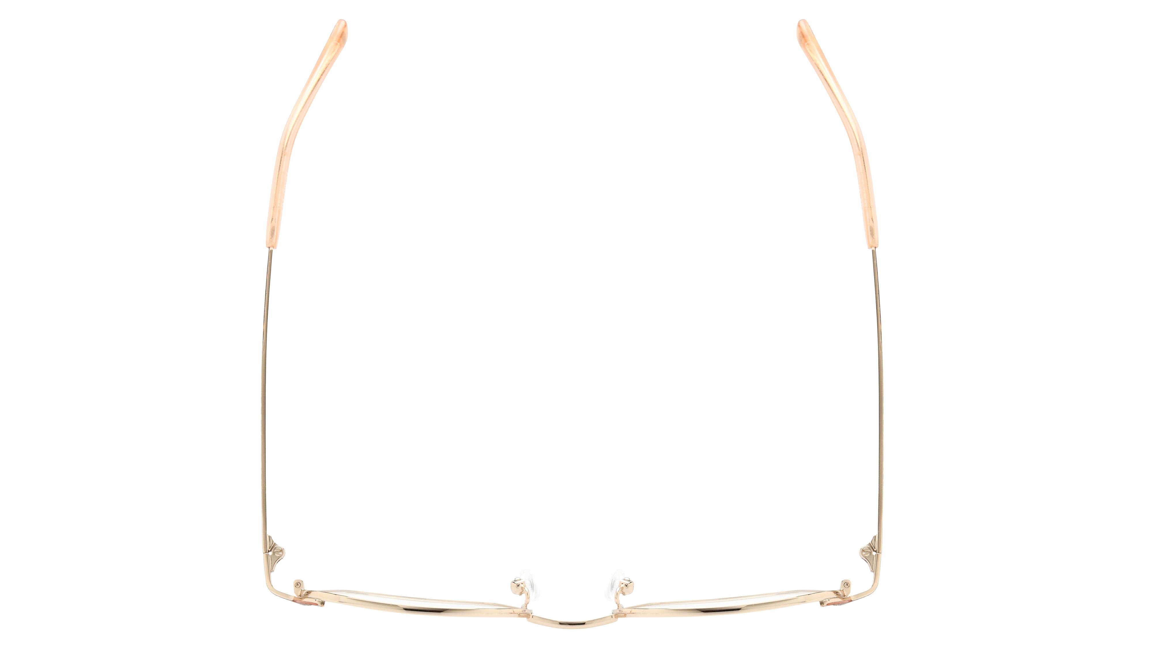 Lunettes de vue Baïa Femme Or Carré Baa2408 Dessus