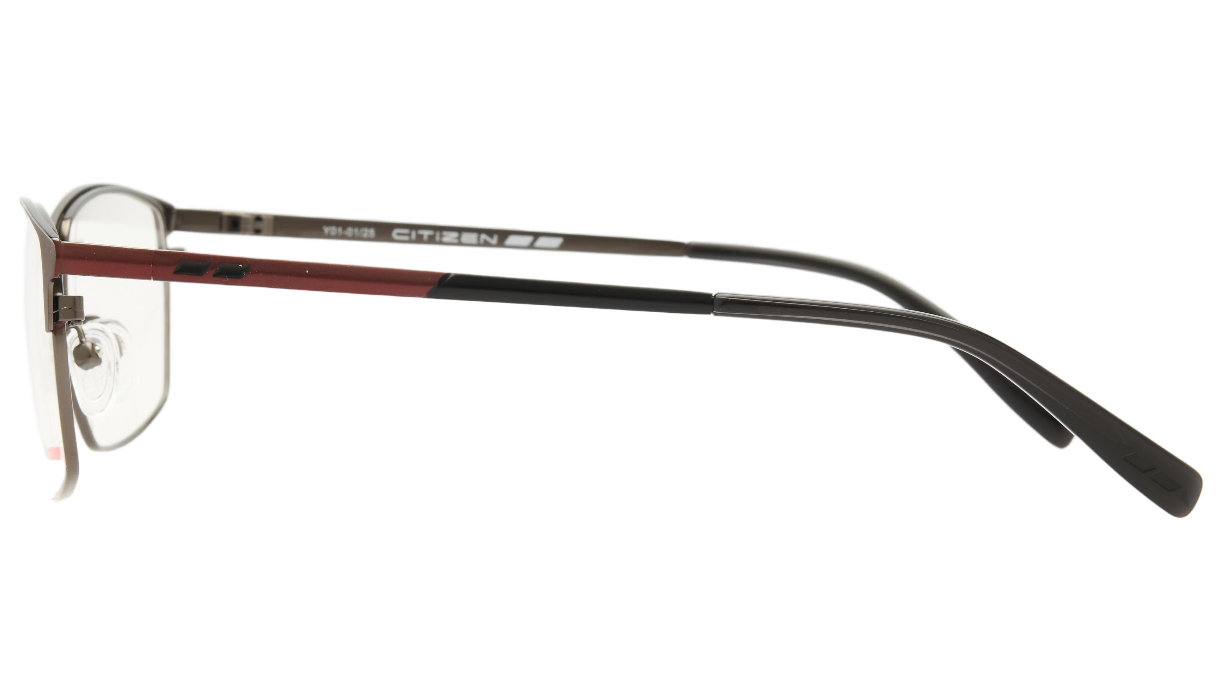 Lunettes de vue Citizen Homme Rouge Rectangle ctz2503 Gauche